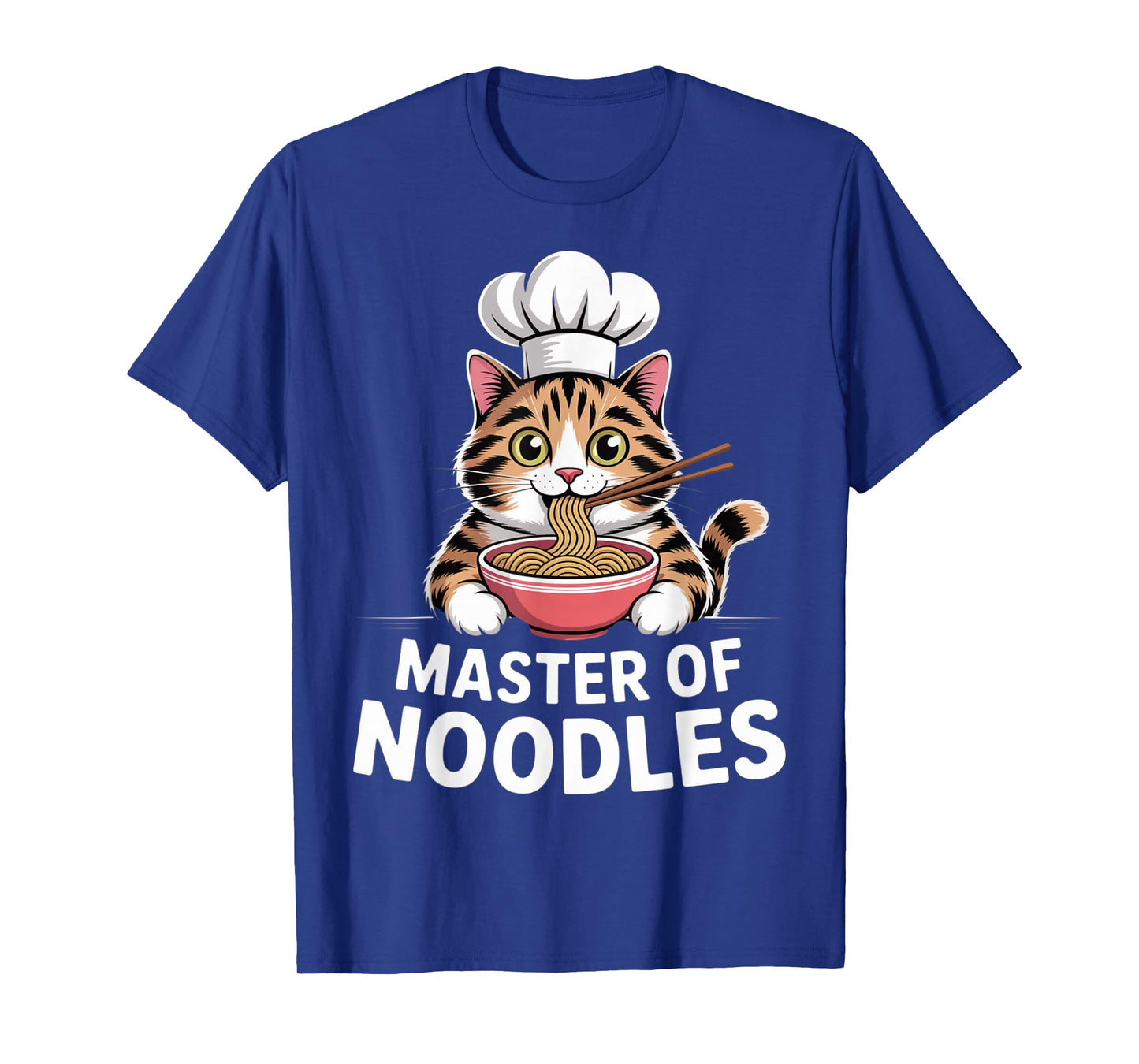 Master of Noodles Kawaii Ramen Chef Cat Cute T-Shirt