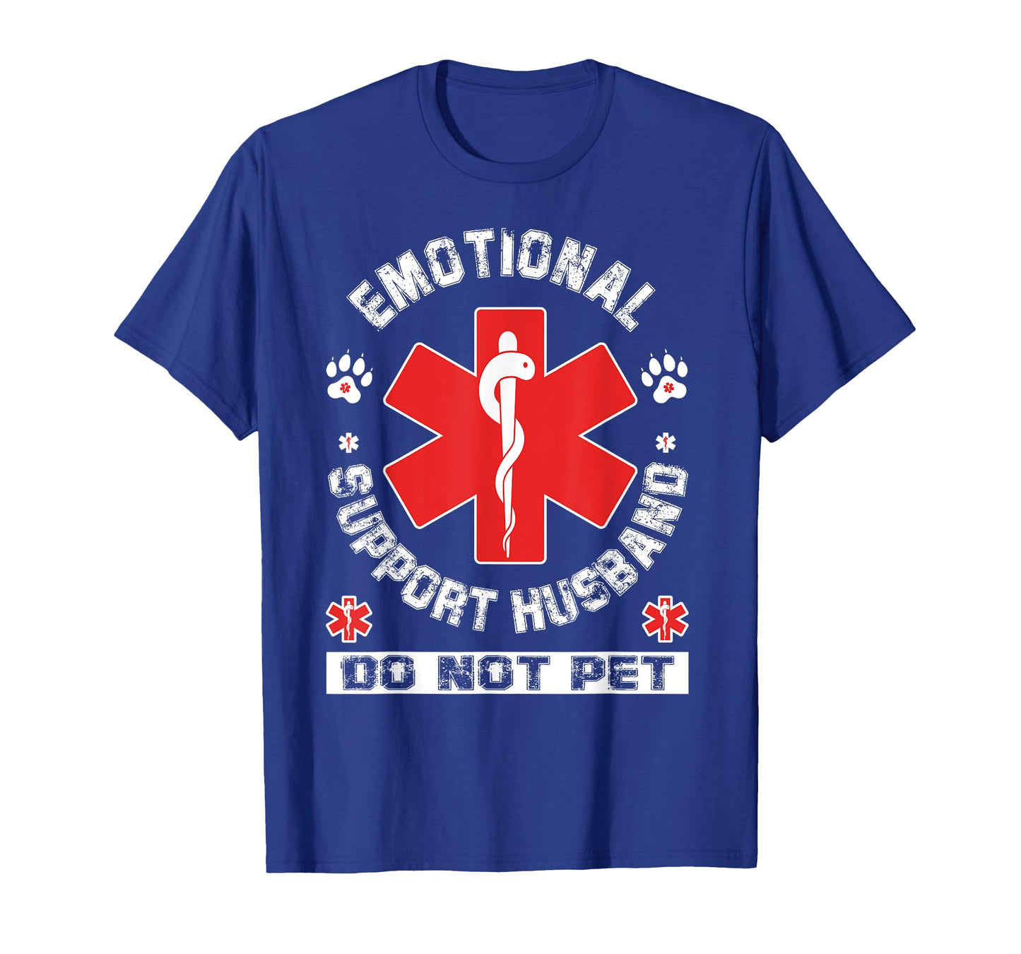 Emotional Support Husband Do Not Pet funny graphic vintage T-Shirt