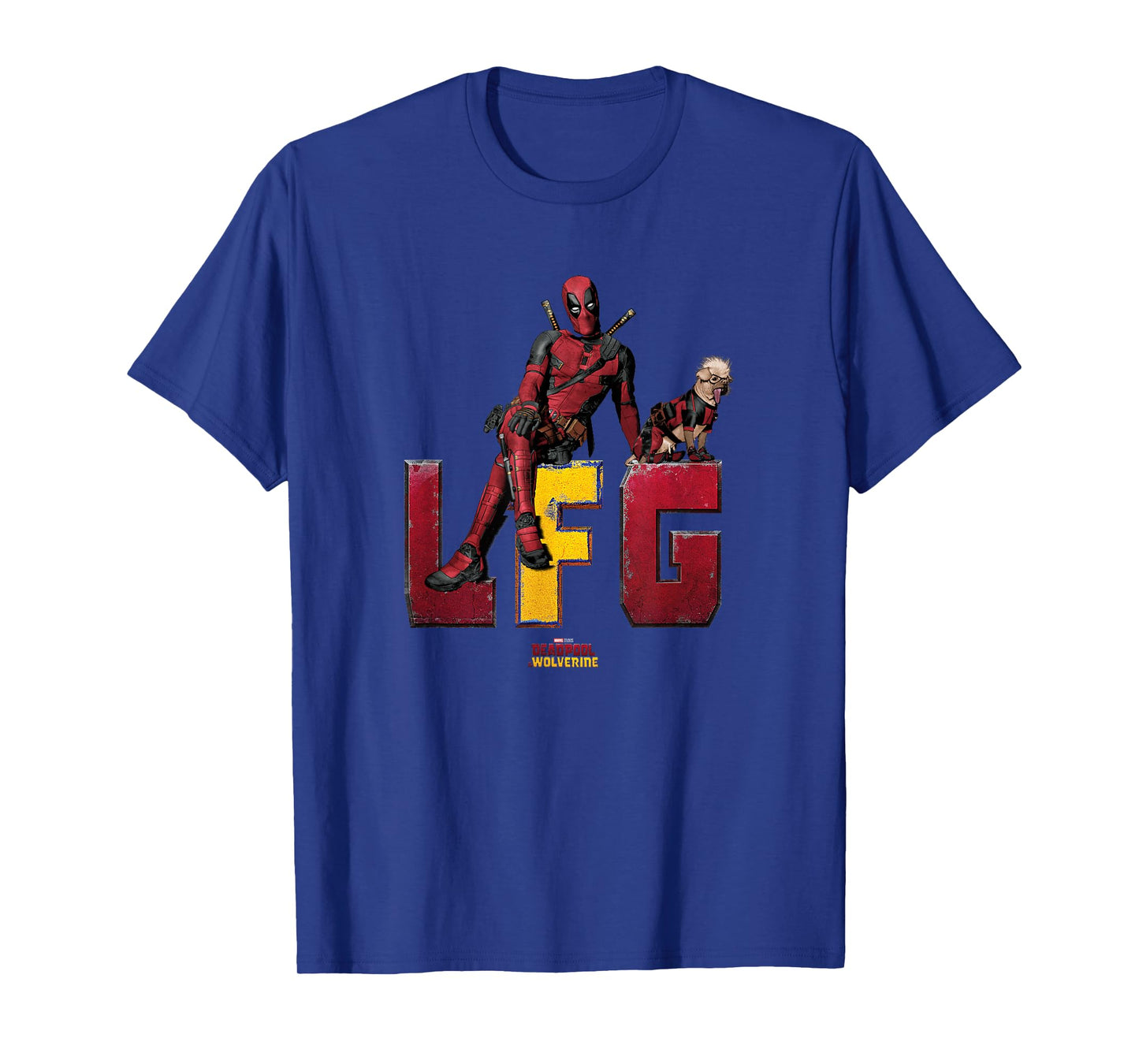Marvel Deadpool & Wolverine LFG Deadpool & Dogpool Logo T-Shirt