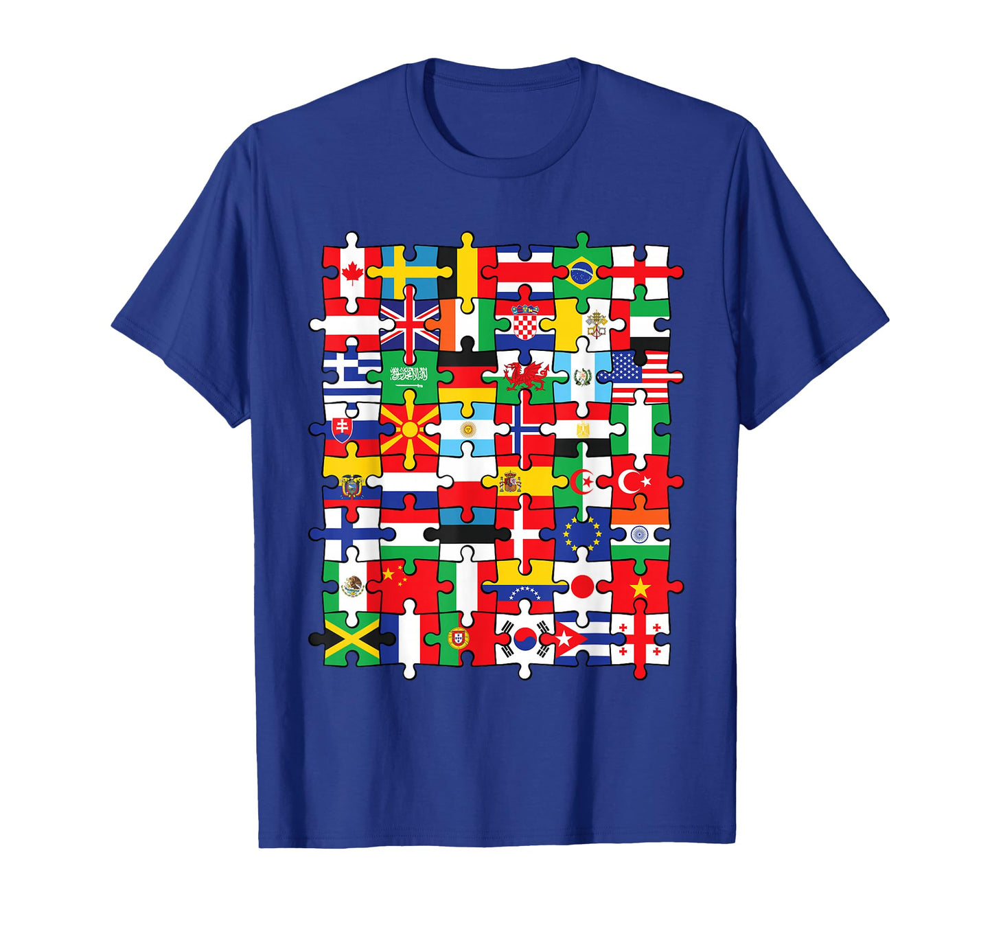 Flags of Countries of the World international flag puzzle T-Shirt