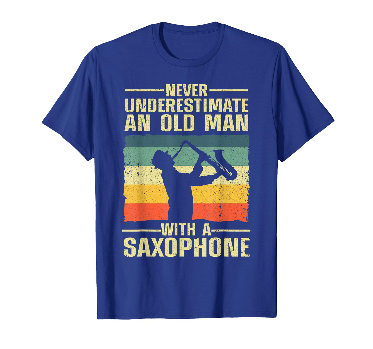 Funny Saxophone Design for Men Dad Orchestra Saxophone Lover T-Shirt