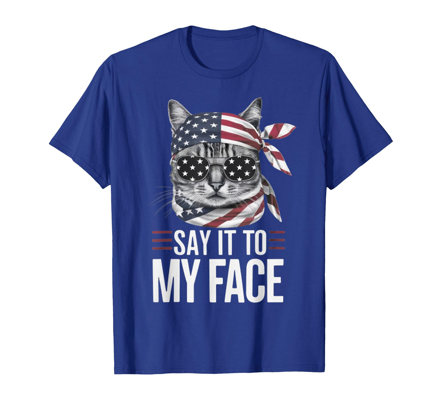 Funny Cat Kamala Harris 2024 Say It To My Face T-Shirt