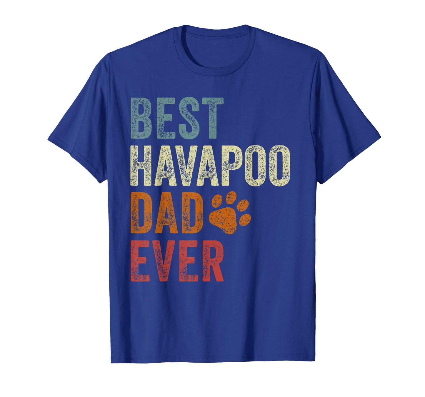 Retro Best Havapoo Dad Ever Havapoo Papa Father's Day T-Shirt