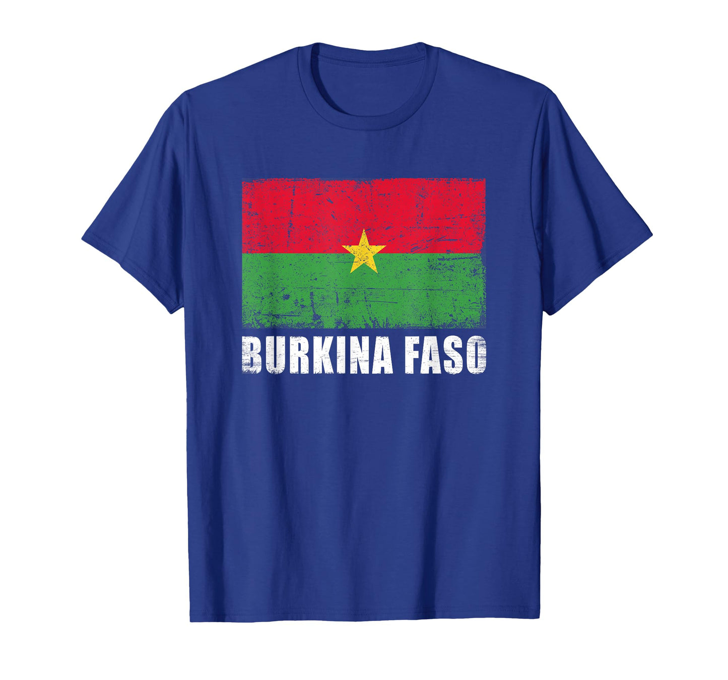 Burkina Faso Flag Design Grunge Country Flag Burkina Faso T-Shirt