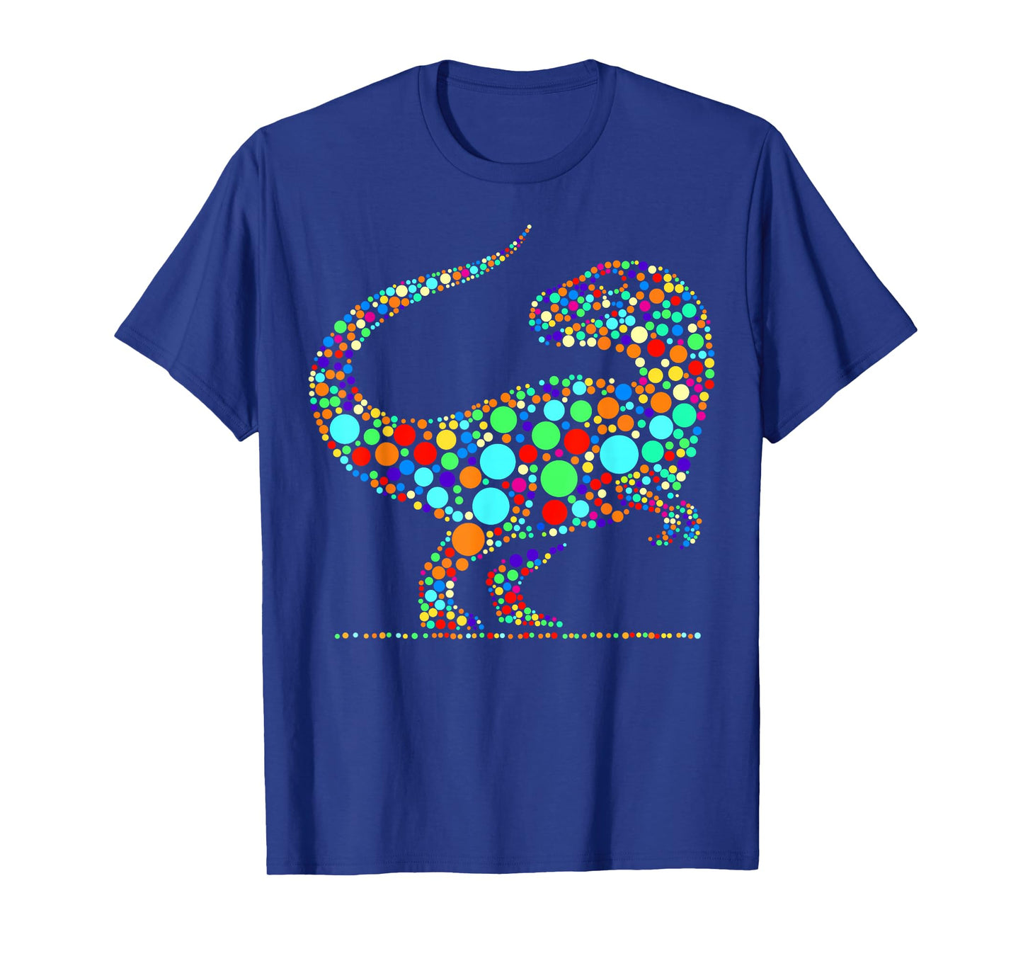 Happy Dot Day Colorful Polka Dot Dinosaur Boys Toddlers Kids T-Shirt