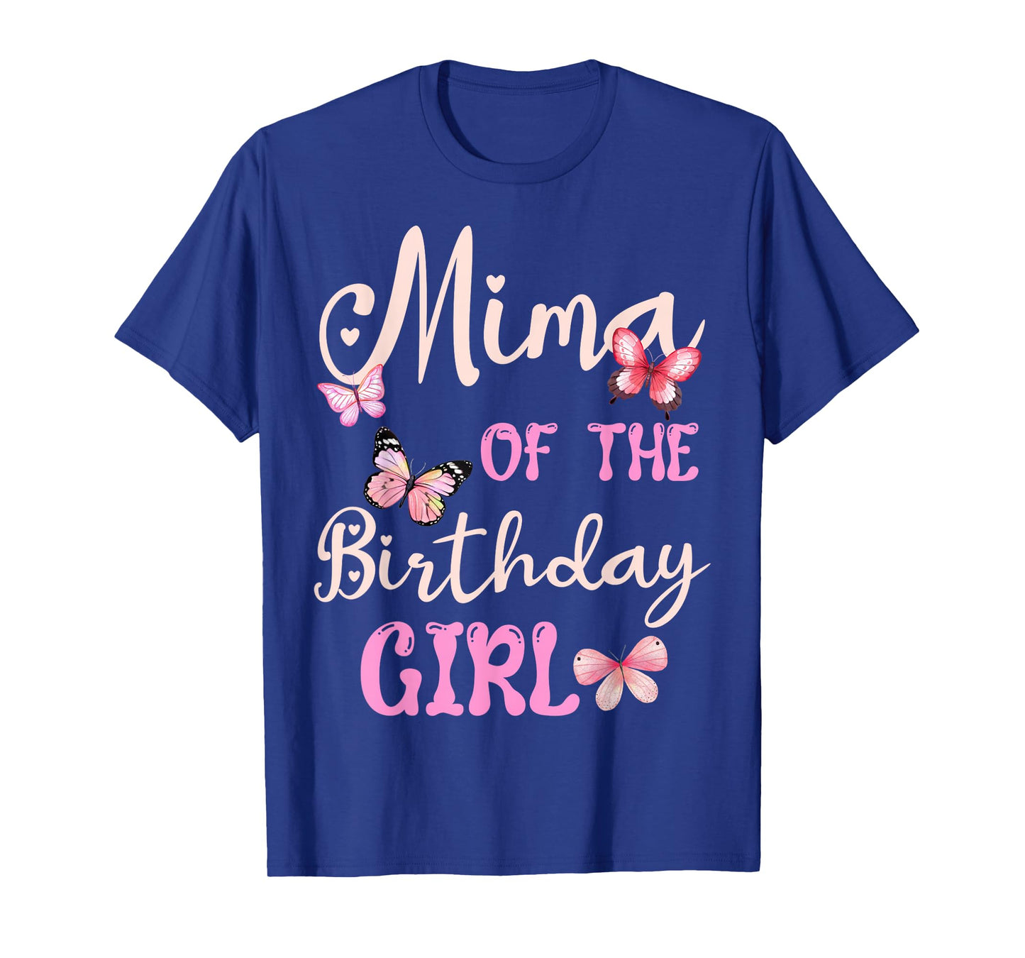 Mima of The Birthday Girl Butterfly Garden Party Family T-Shirt