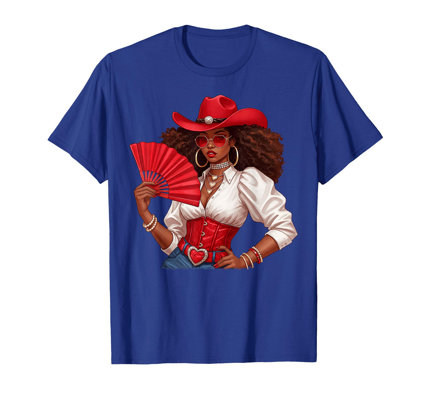 Black Cowgirl Melanin Western Country Women Girl Juneteenth T-Shirt