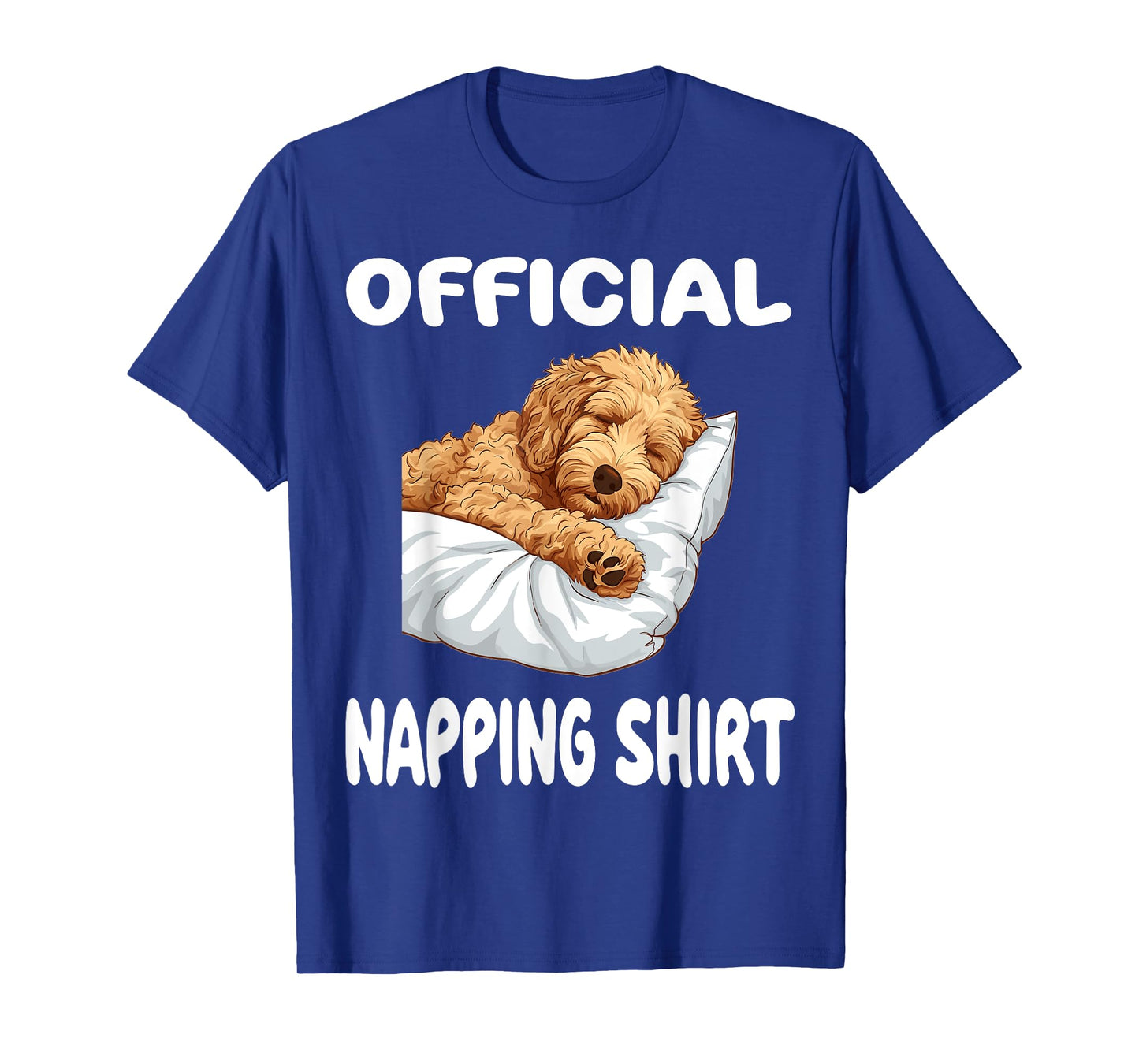 Goldendoodle Dog Pajamas Nightgown Official Napping T-Shirt