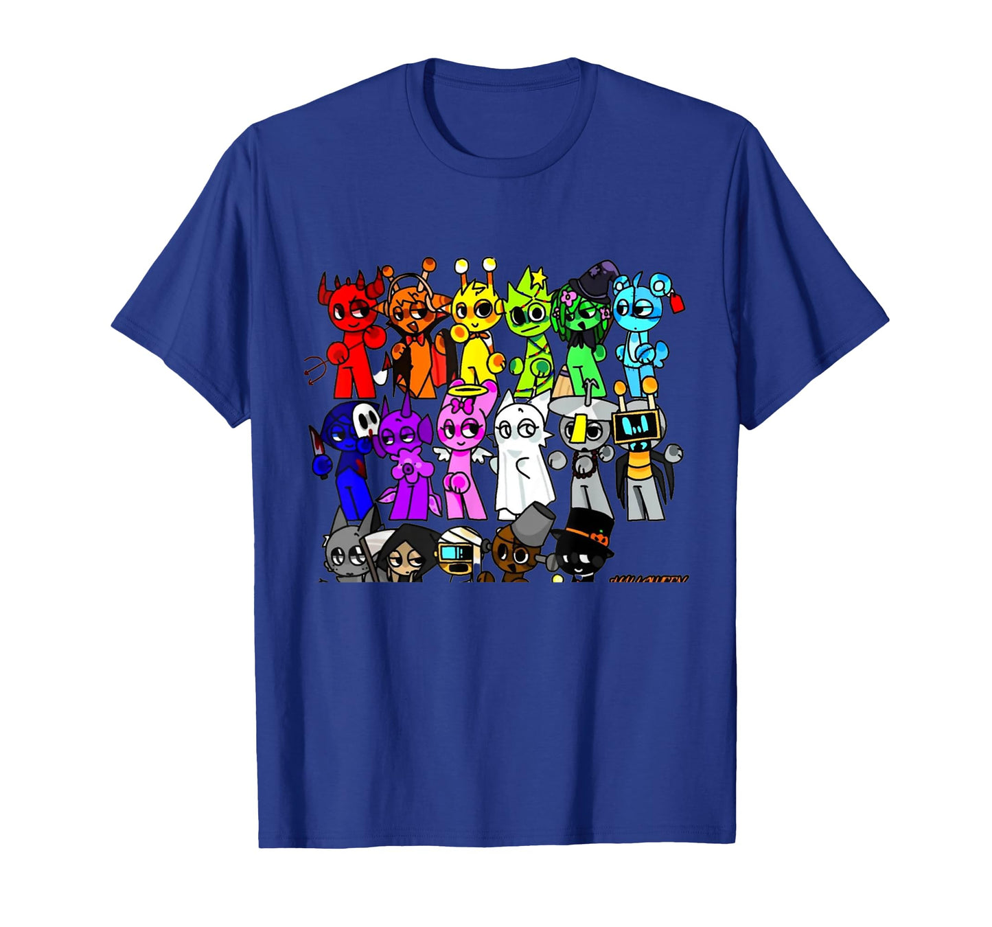 Sprunky Happy Halloween | Funbot Jevin Simon Pinki Owakcx T-Shirt