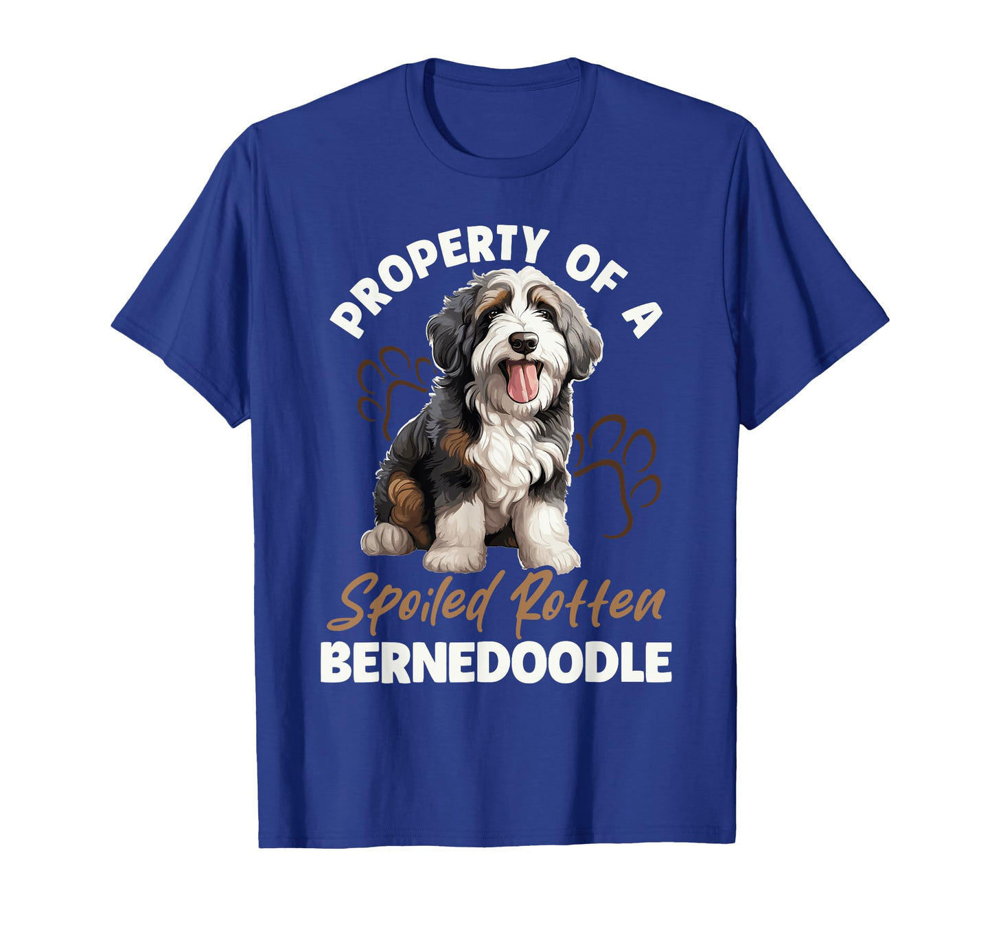 Bernedoodle Dog Breed Pet Property of a spoiled rotten T-Shirt for Men Women Kids