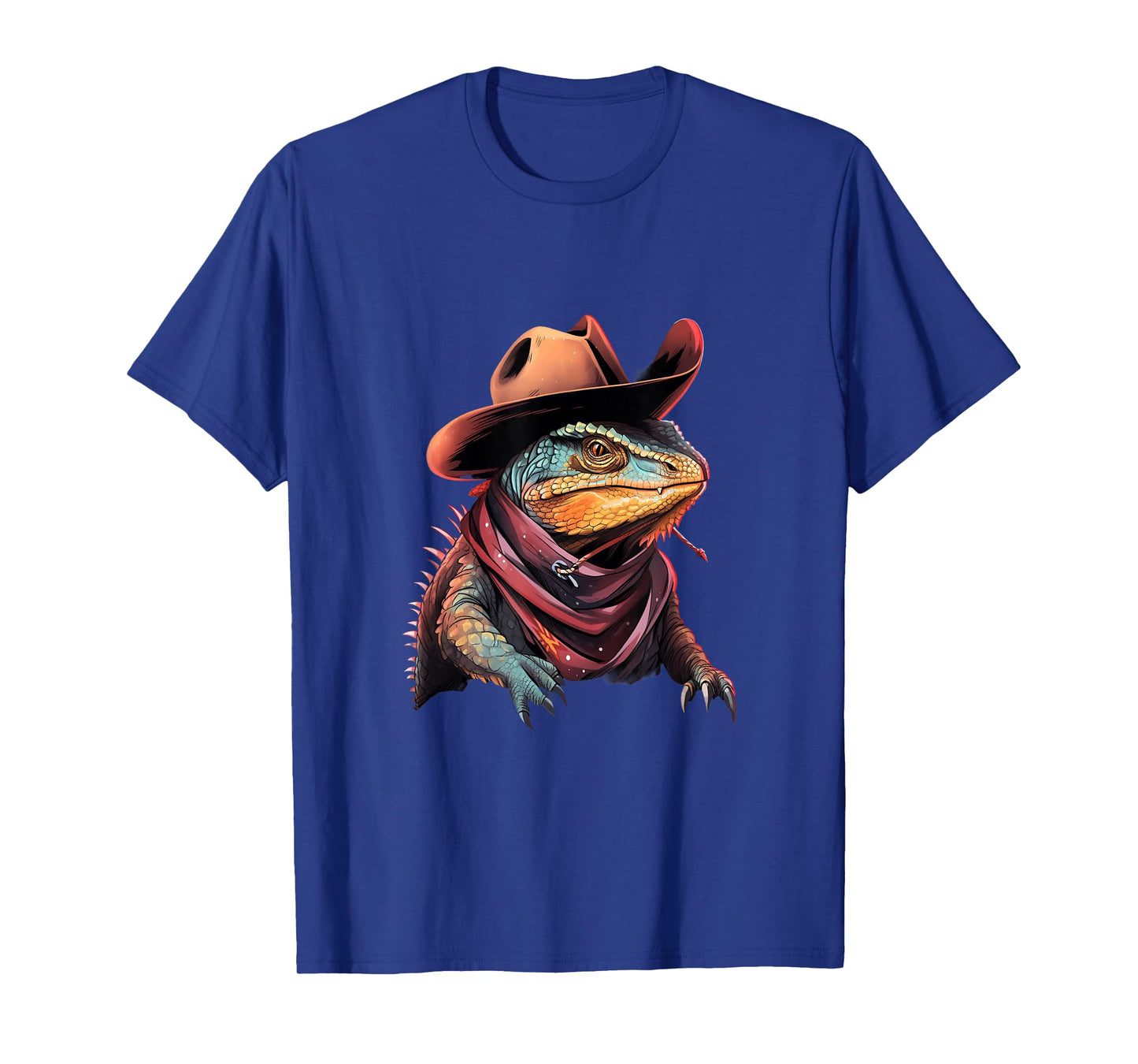 Bearded Dragon Cowboy Hat Reptile Lizard Western T-Shirt