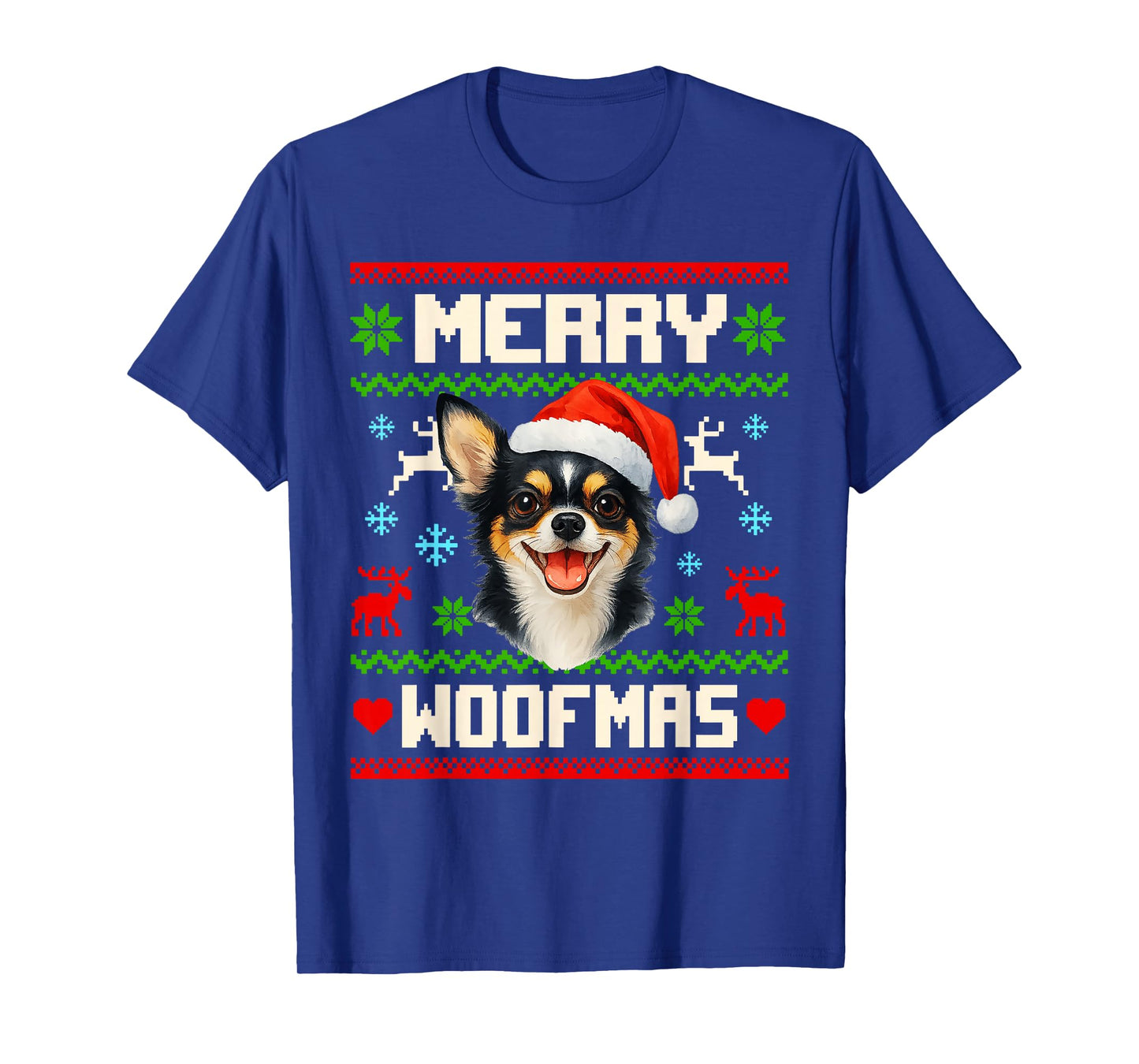 Chihuahua Dog Christmas Ugly Sweater Pet Dog Lover Xmas T-Shirt