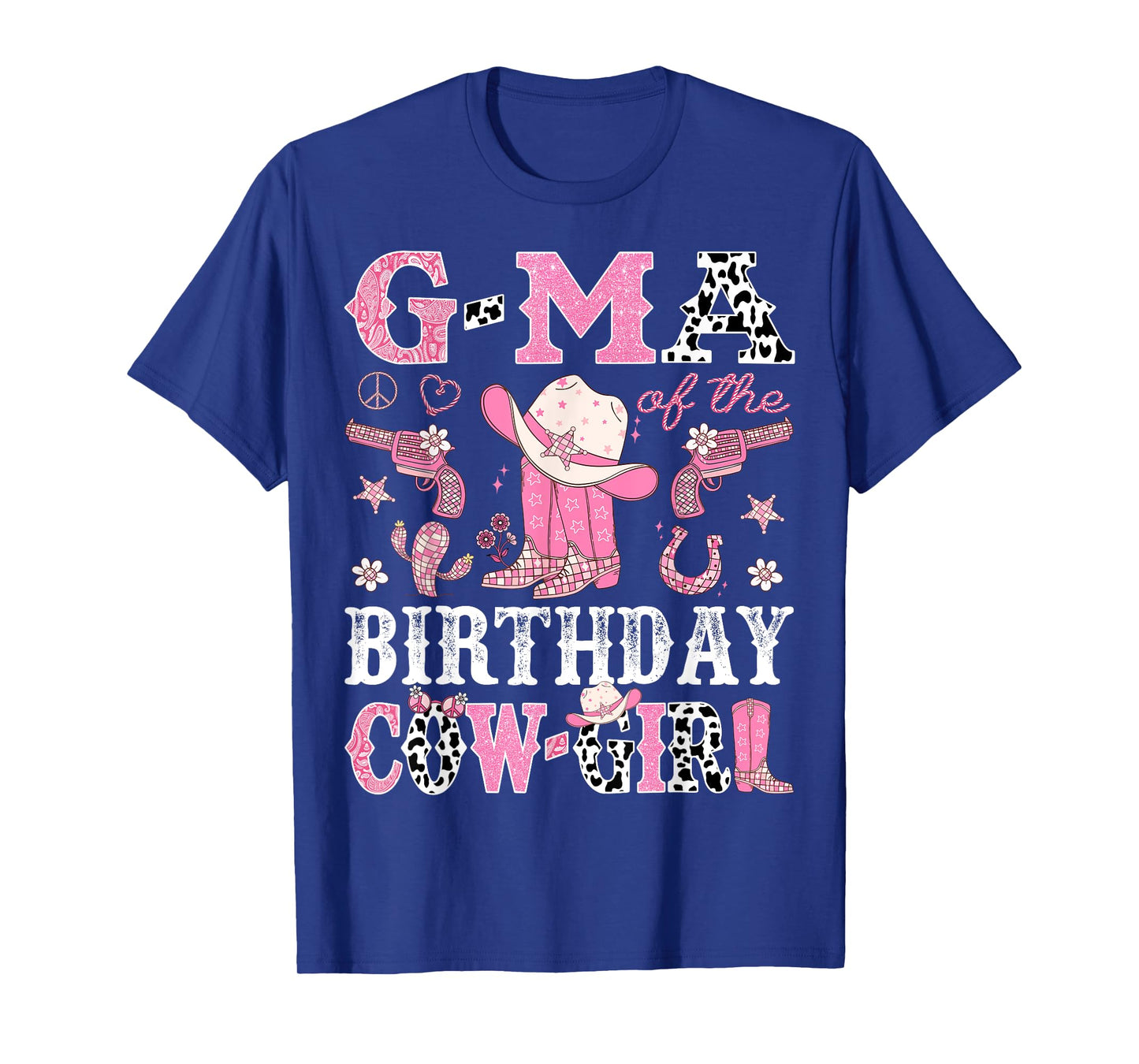 G-Ma Of The Birthday CowGirl Pink Disco Rodeo Western T-Shirt
