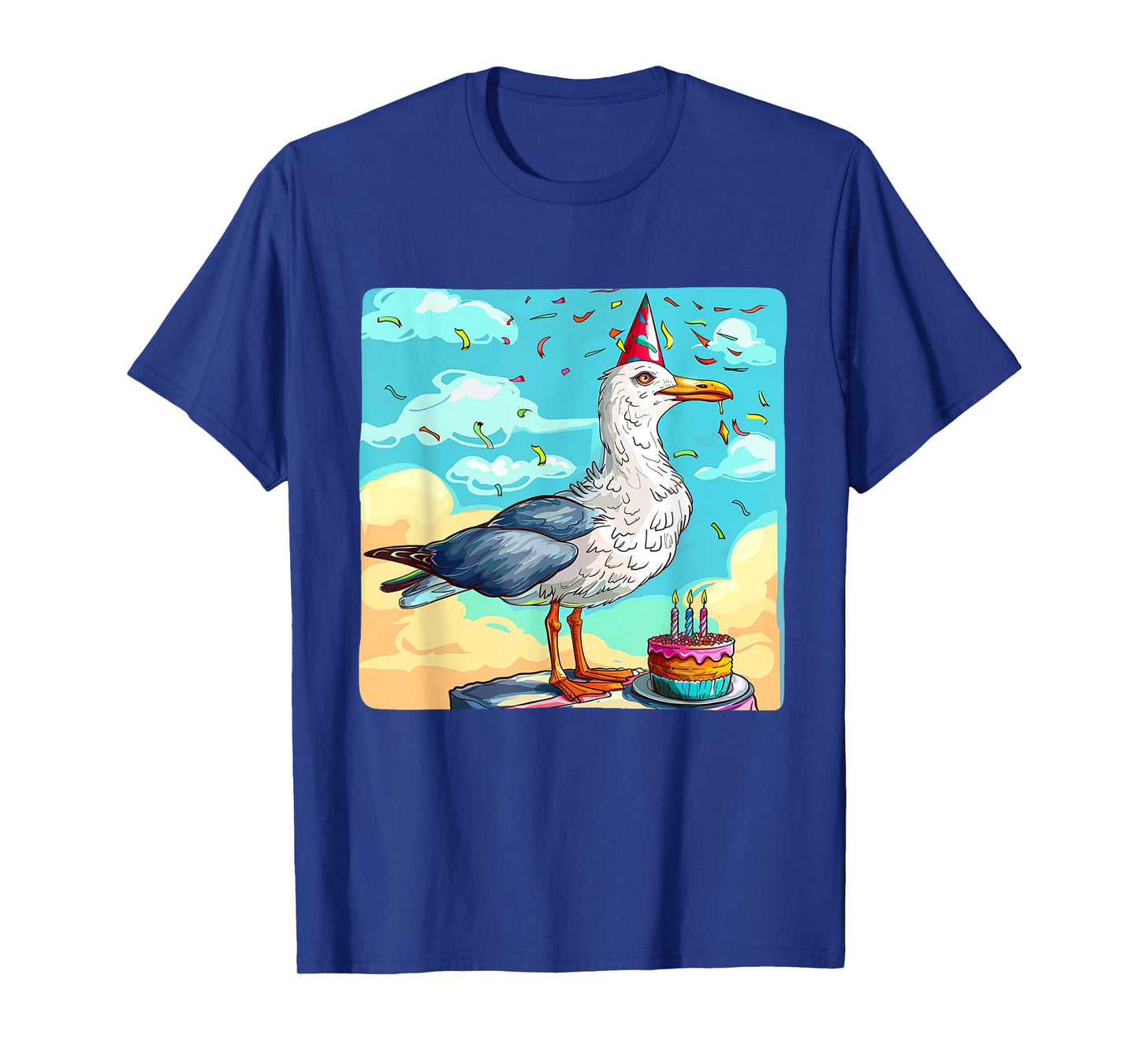 Birthday Cake Seagull Costume for Boys and Girls T-Shirt