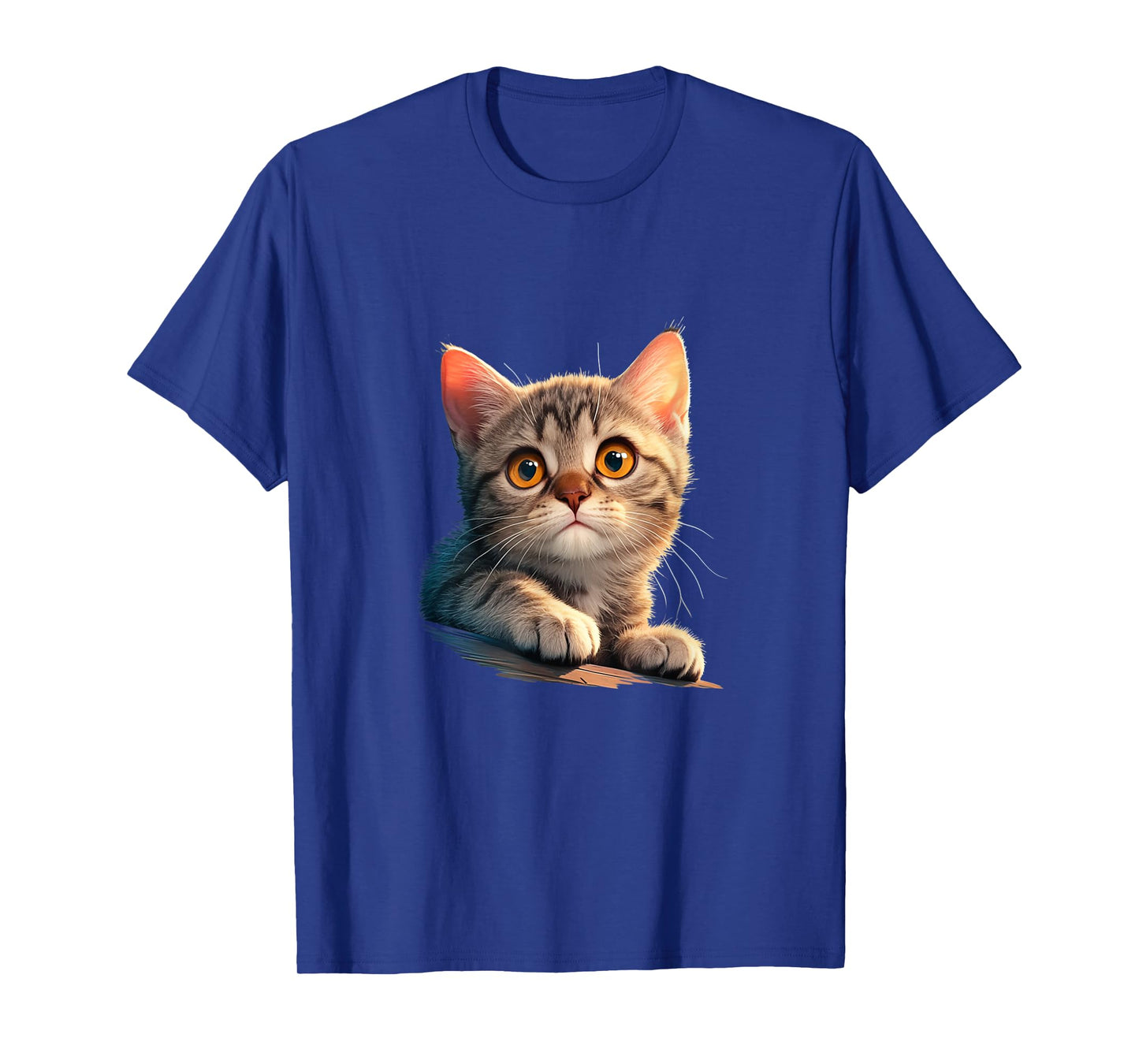 Adorable Realistic Kitten Cat Lovers Design T-Shirt for Men Women Kids