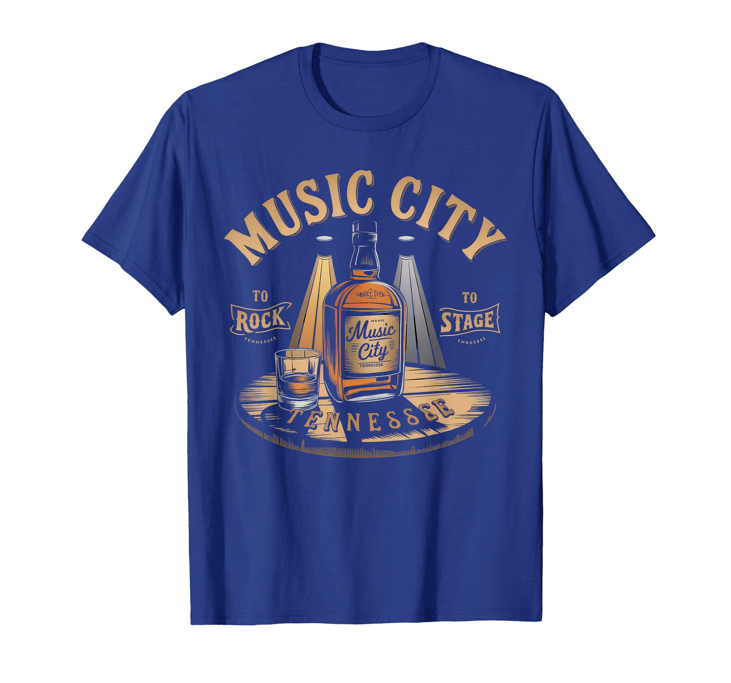 Nashville Music City Tshirt Women Men Tennessee Rock Country T-Shirt