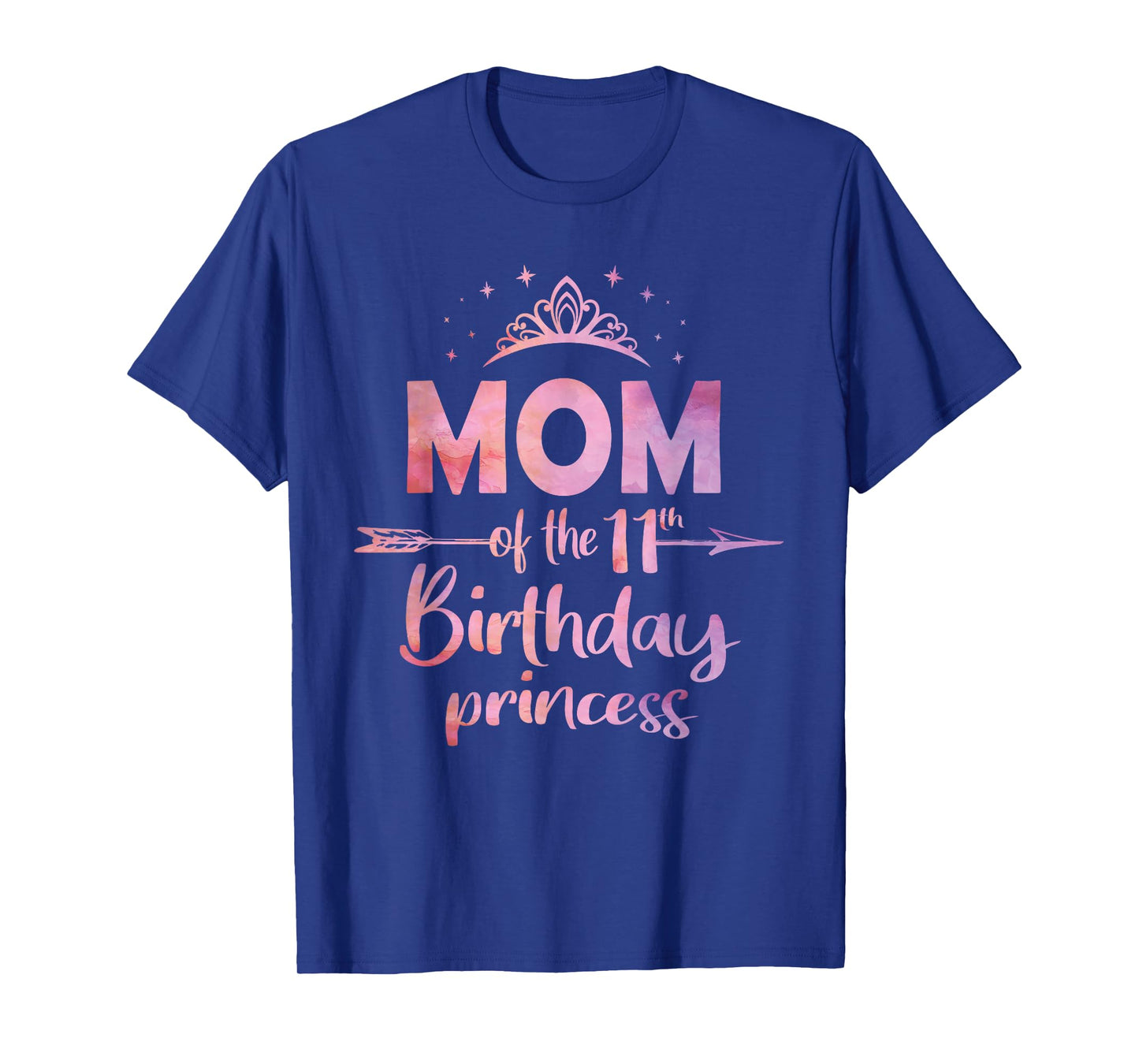 Mom Of The 11th Birthday Princess Girl 11 Years Old B-day T-Shirt
