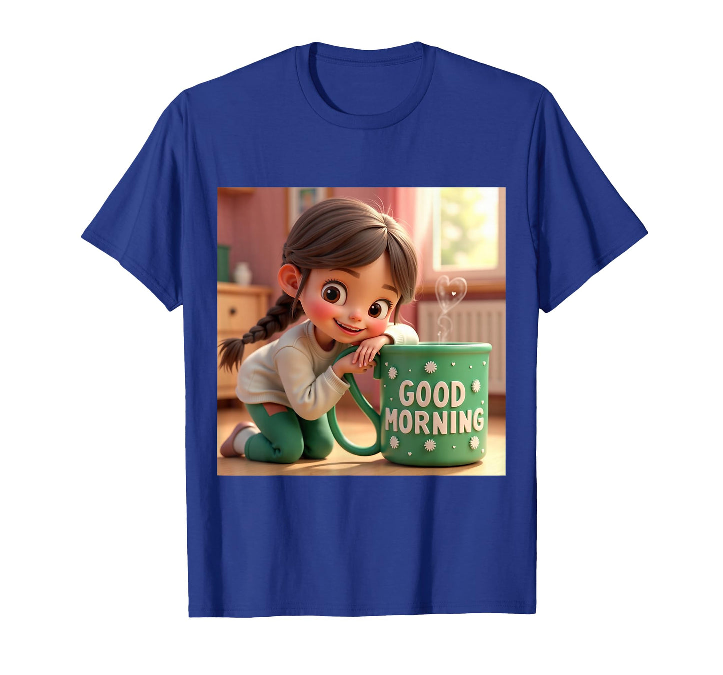 Cute Good Morning Mug Artwork T-Shirt