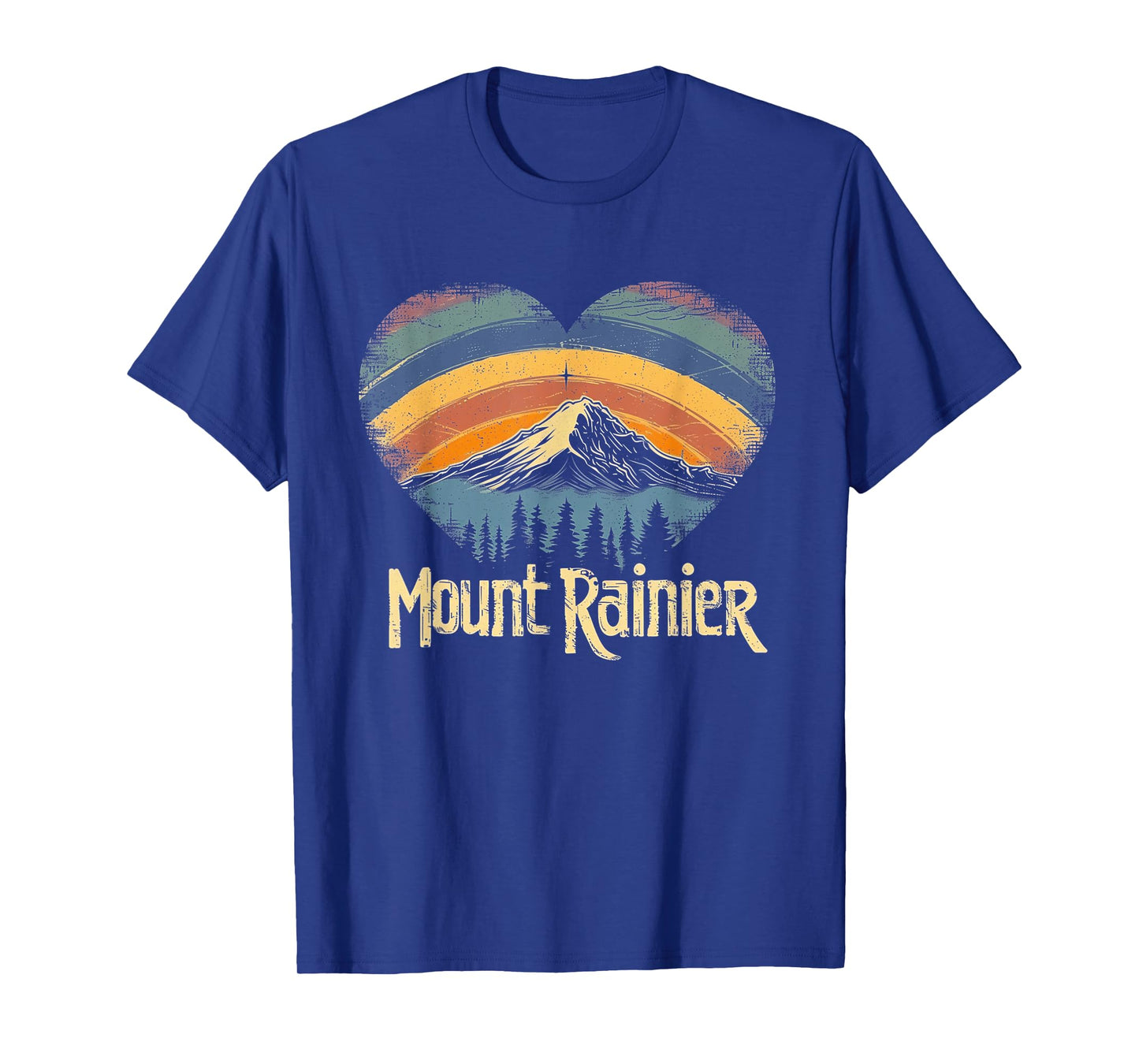 Mt. Mount Rainier - National Park Heart Vintage Love Women T-Shirt