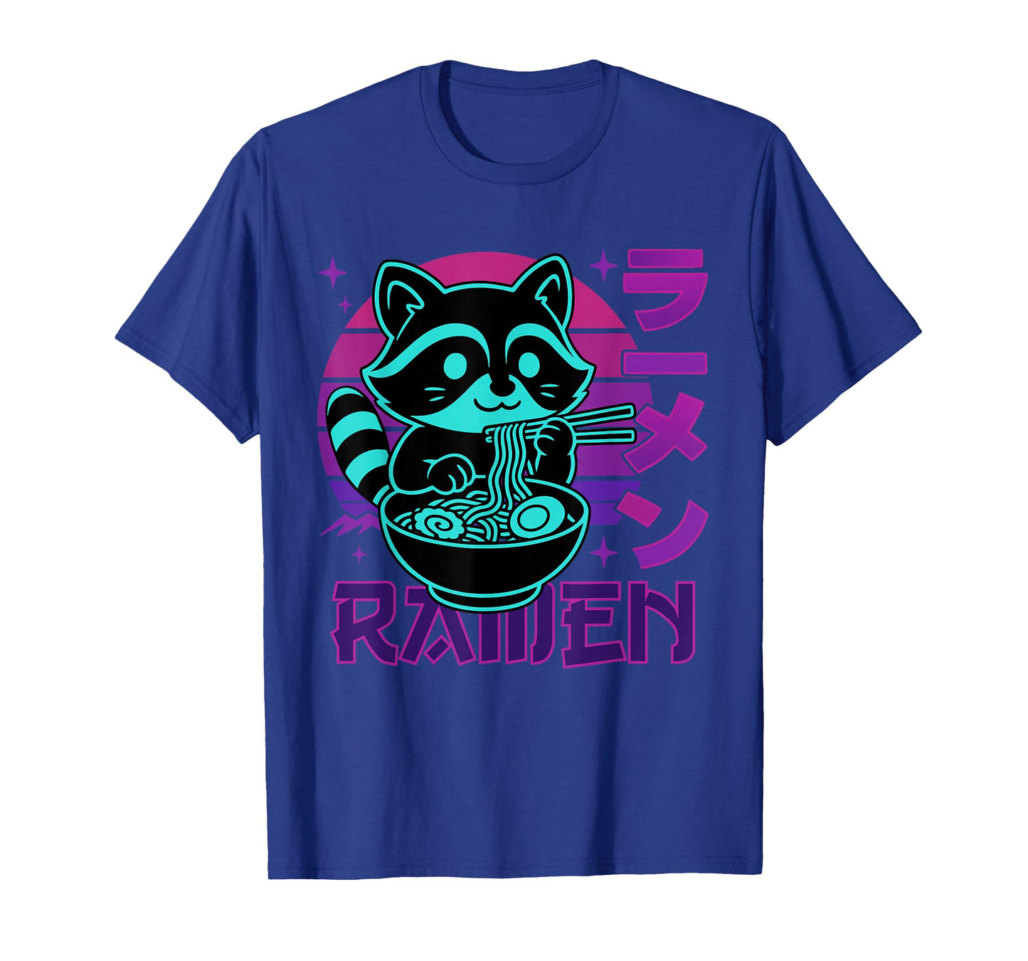 Anime Ramen Raccoon Japanese Noodles Aesthetic Kawaii T-Shirt