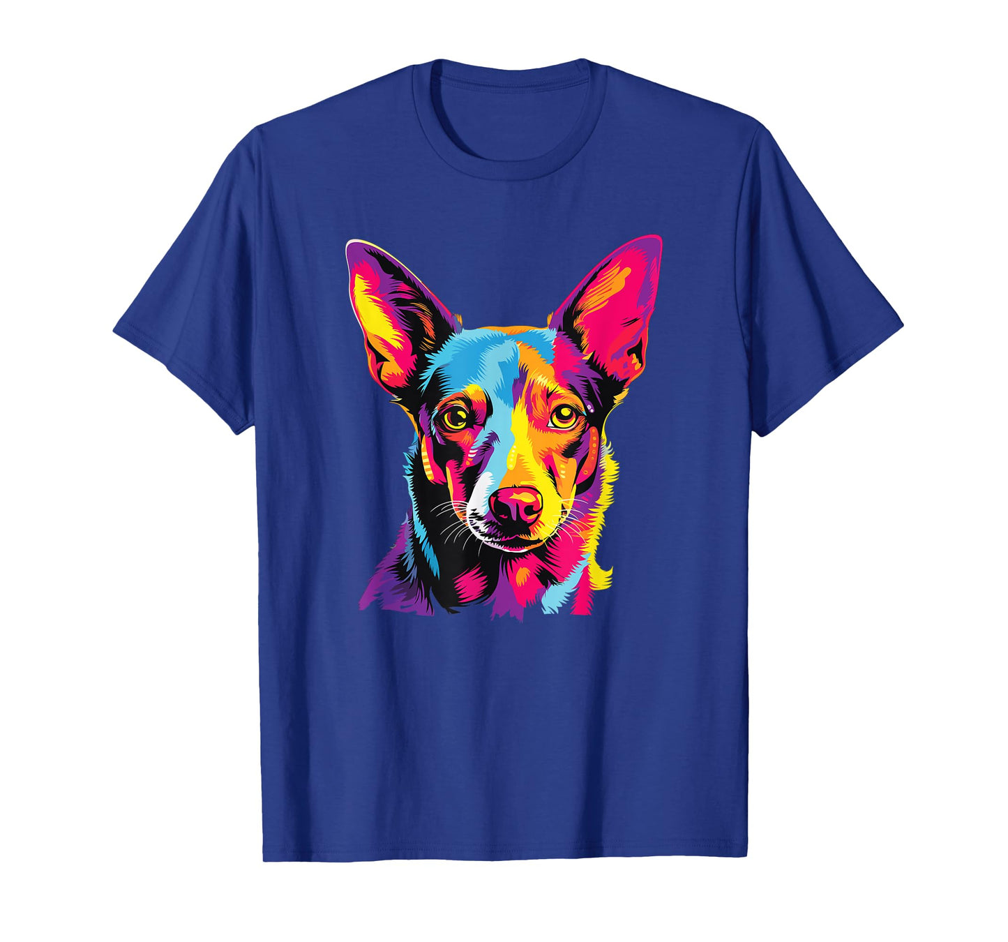 Watercolor Colorful Portuguese Podengo Pequeno Dog T-Shirt