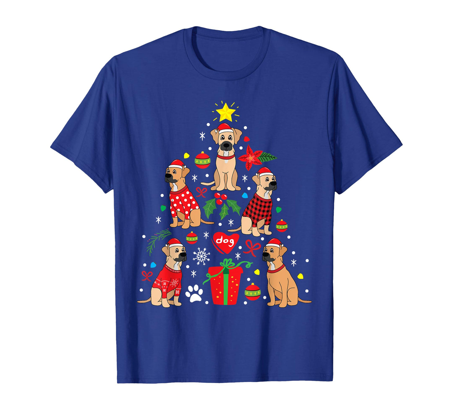 Black Mouth Cur Christmas Bauble Tree Dog Gift T-Shirt for Men Women Kids
