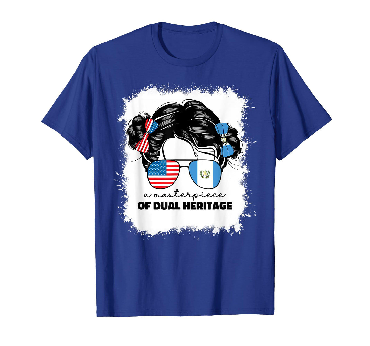 Half Guatemalan And American Guatemala Usa Flag Kids Girls T-Shirt