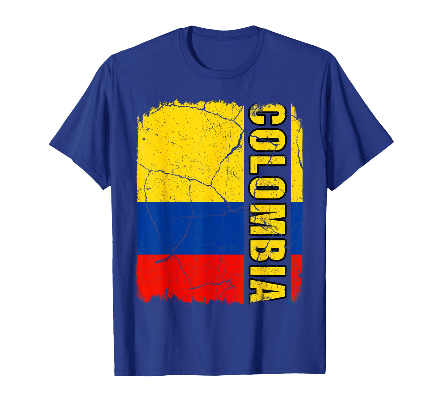 Vintage Colombian Flag Colombia Pride Roots Heritage Gift T-Shirt