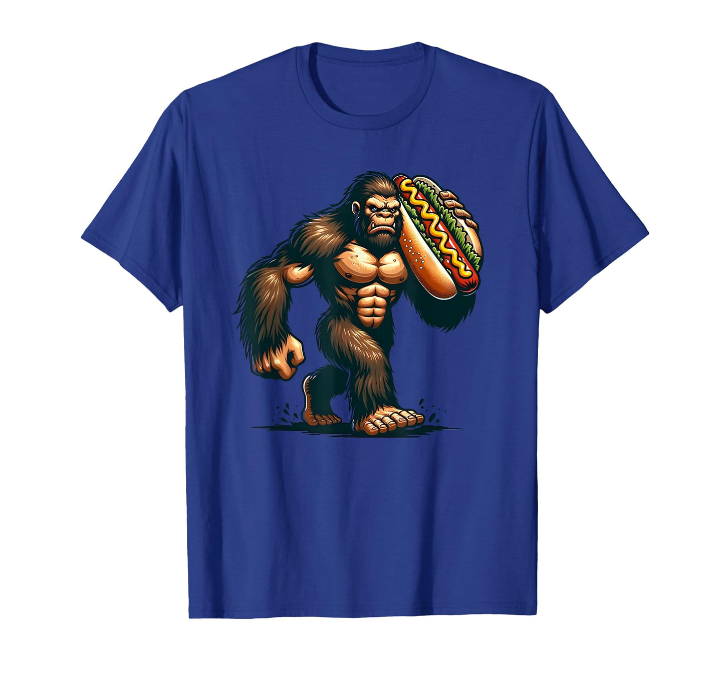 Bigfoot Hotdog Funny Boys Kids Men Sasquatch Food Lovers T-Shirt