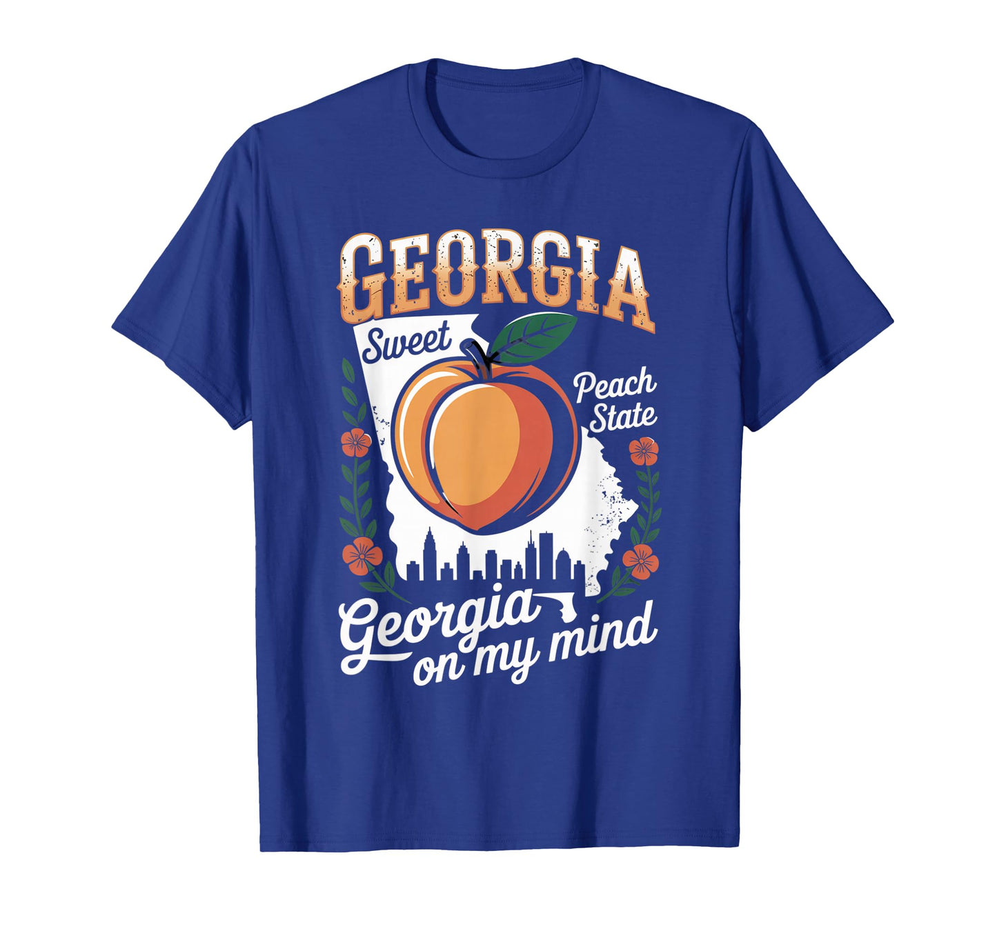 Georgia Peach State Graphic Southern Pride Souvenir T-Shirt