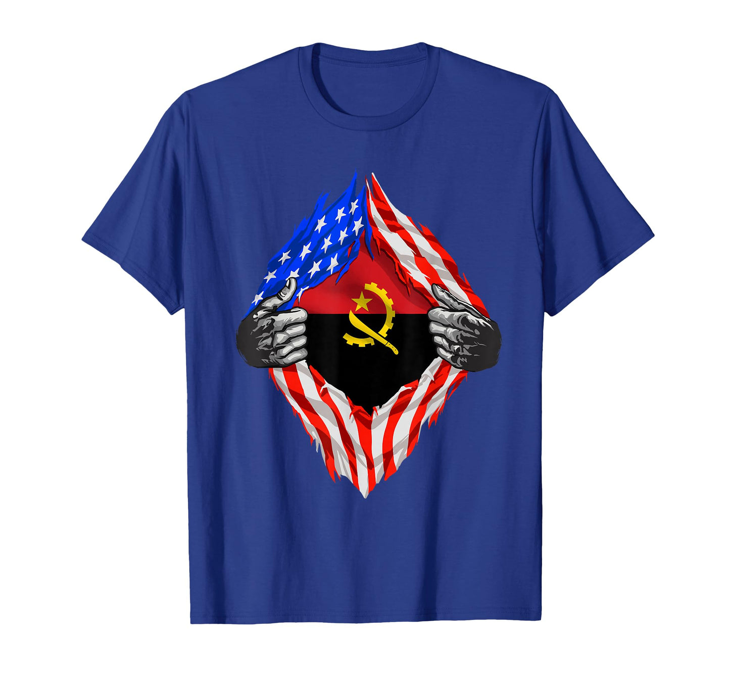 Angola Shirt Super Angola Flag Central Africa Angolan Roots T-Shirt
