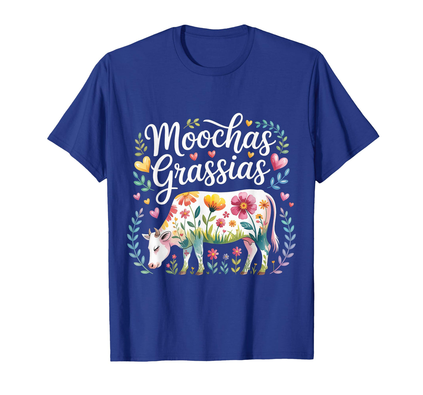 Moochas Grassias Farmer Cown Pun Joke Greetings - T-Shirt
