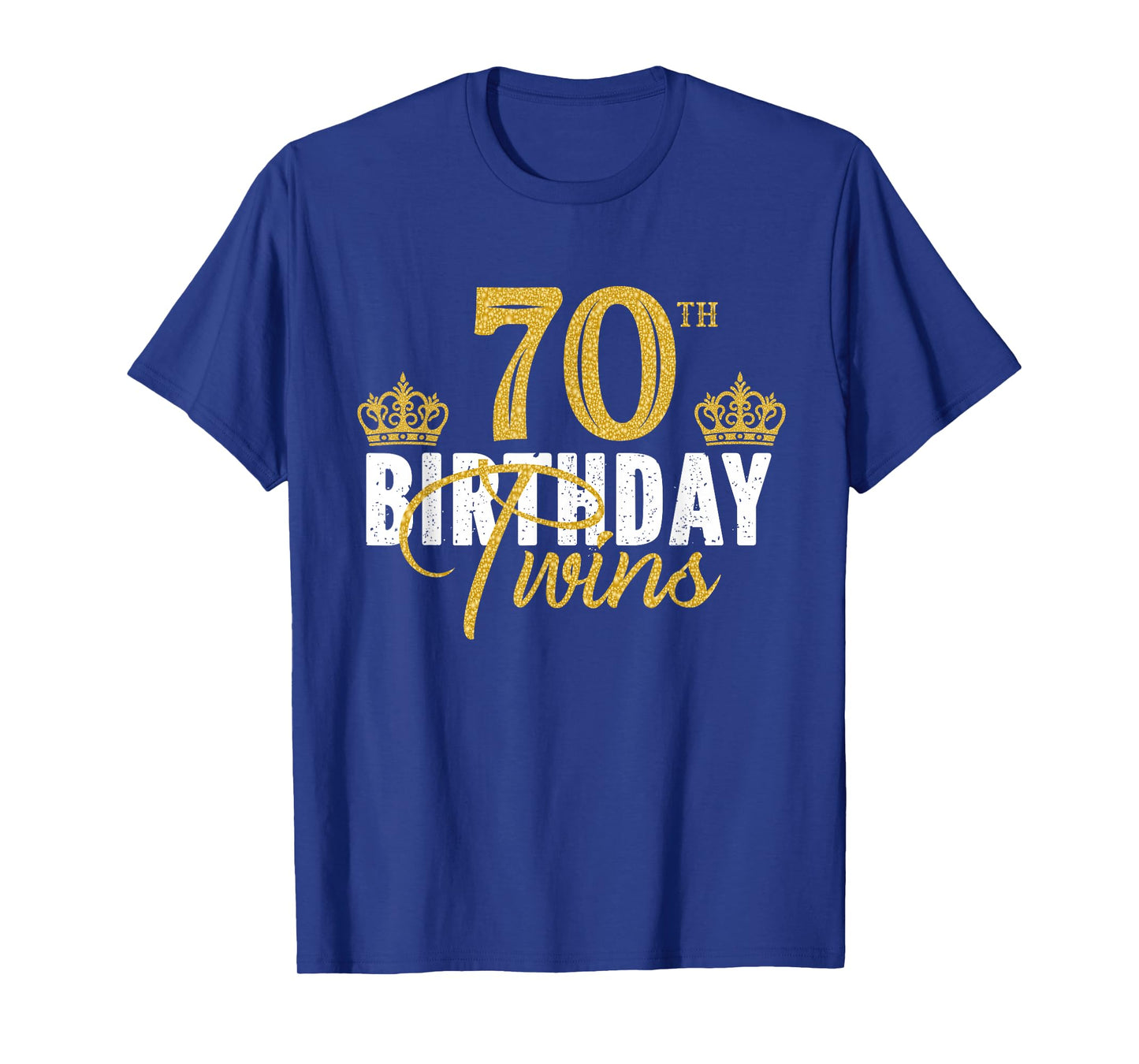 70th Birthday Twins 70 Years Old Twin Brother And Sister T-Shirt