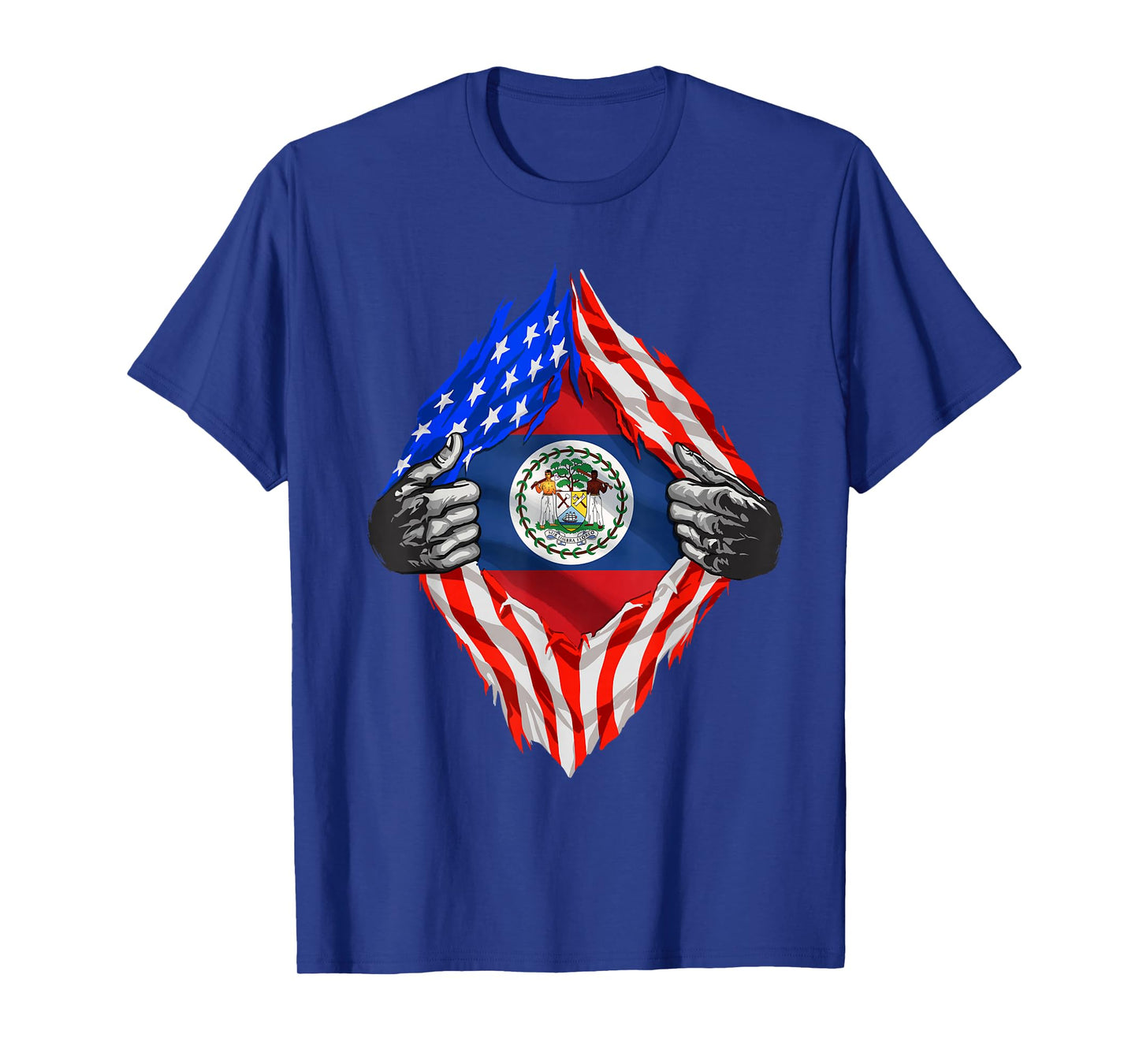 Belize Shirt Super American Belizean Flag Belizean Roots T-Shirt