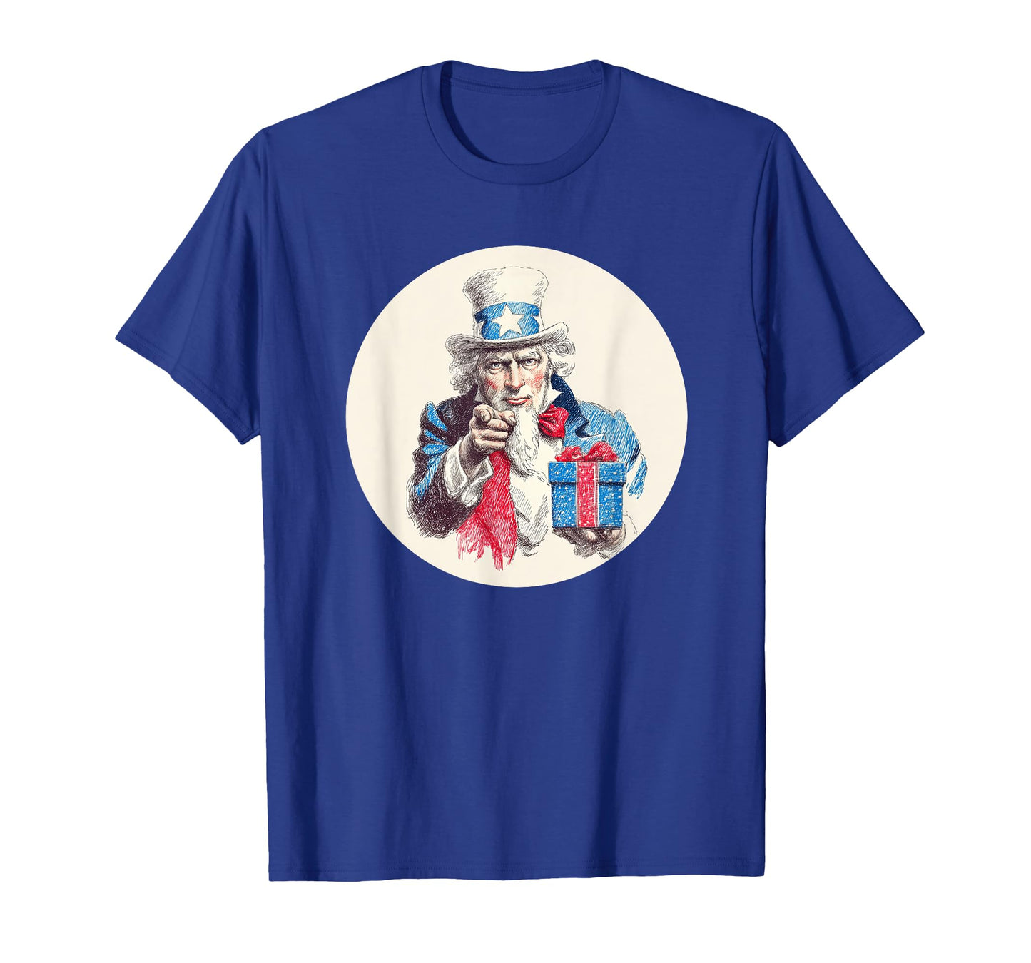 Great Patriotic Look with Sam and Christmas Box T-Shirt