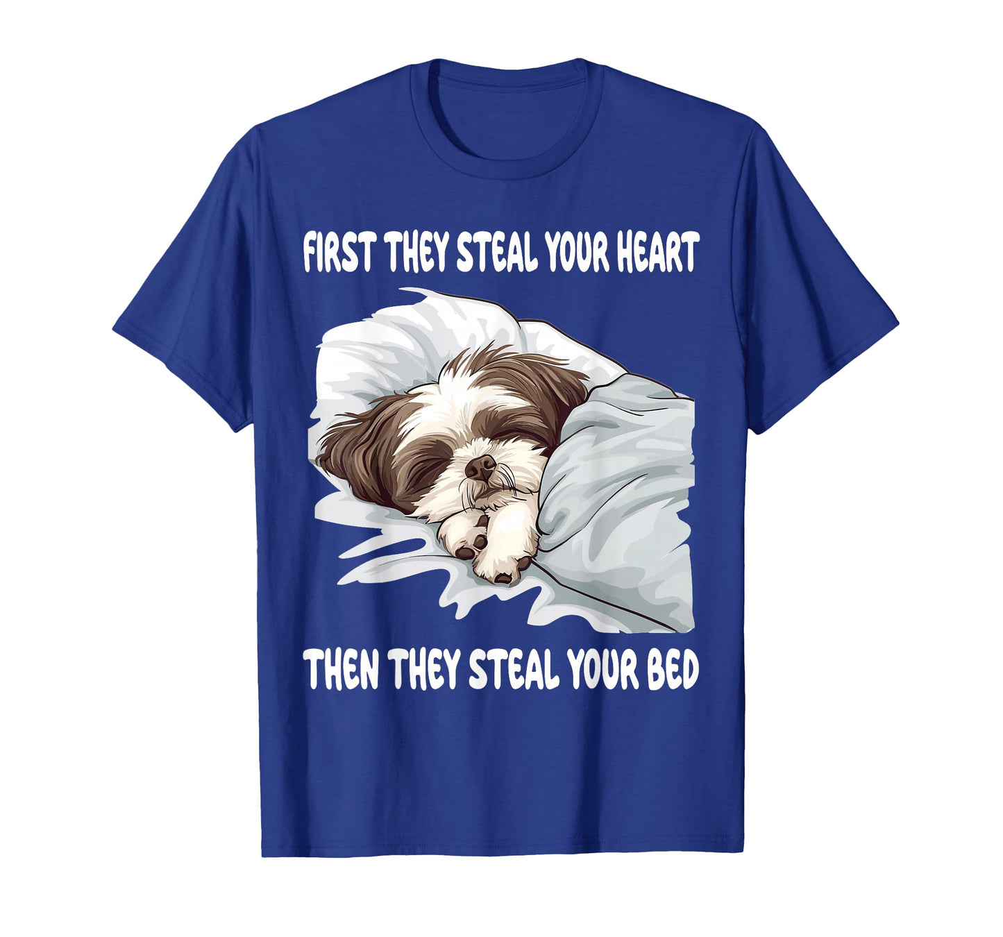Shih Tzu Sleeping Pajamas Nightgown T-Shirt