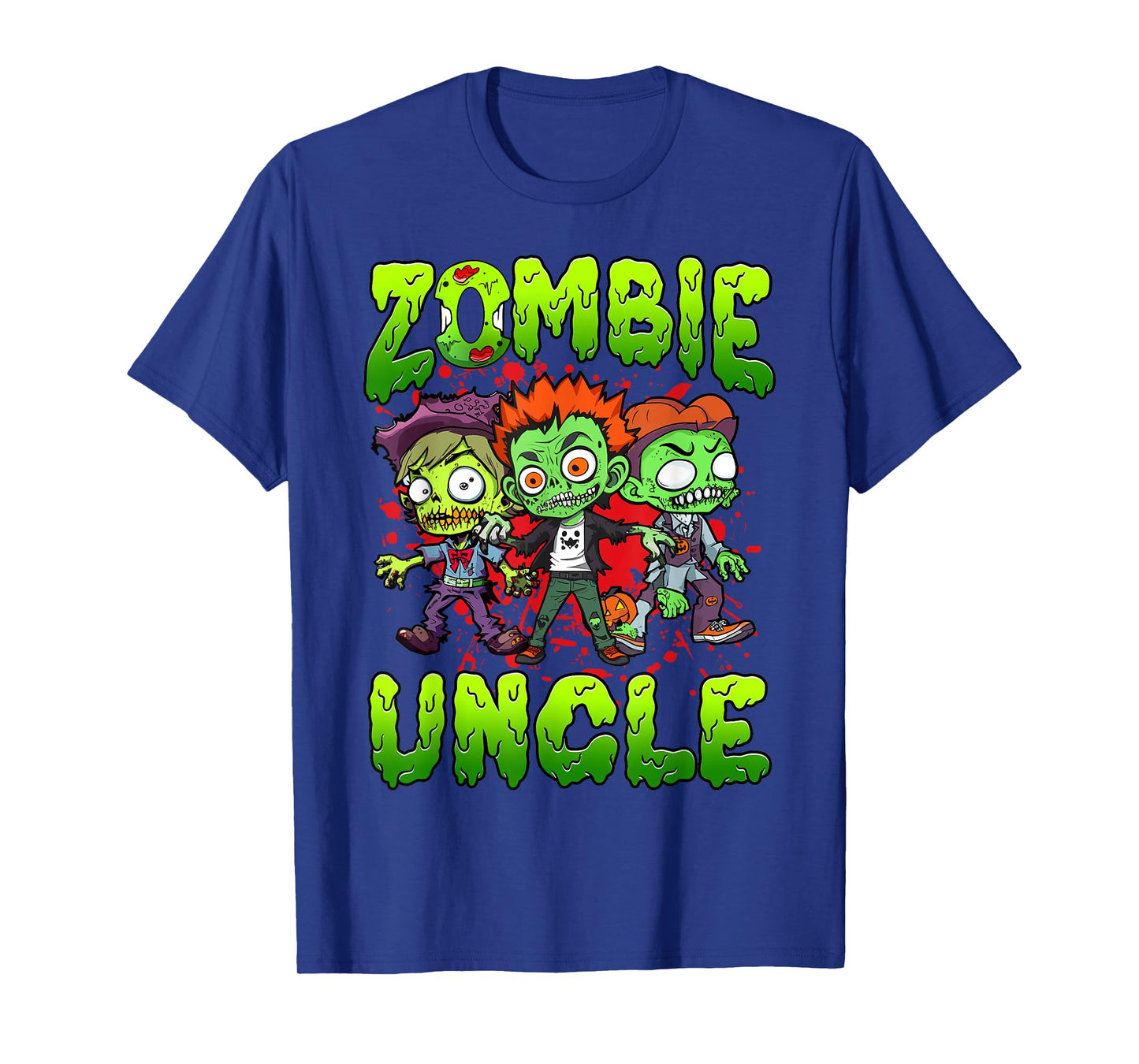Zombie Uncle Halloween Costume Family Matching T-Shirt