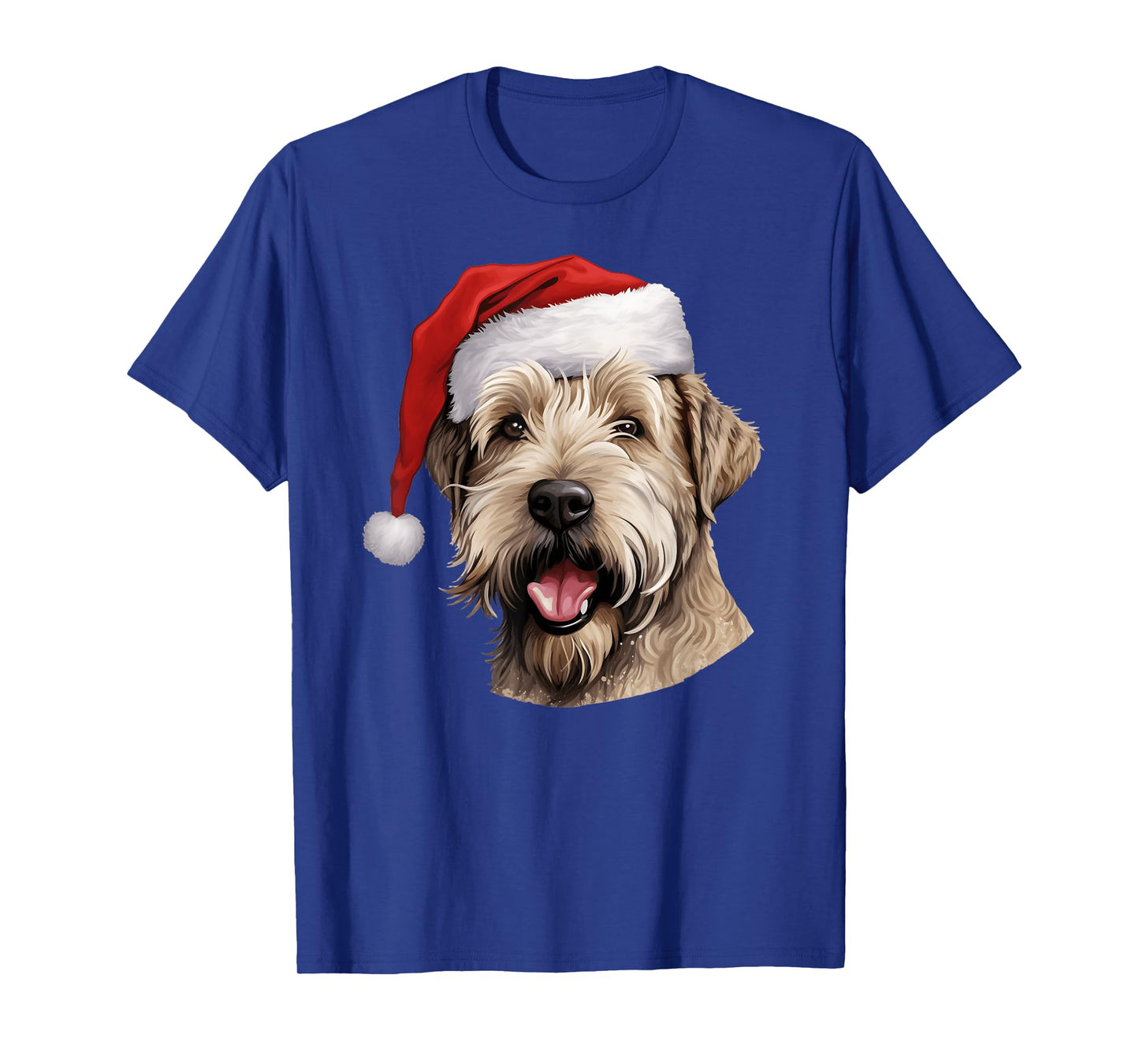 Wheaten Terrier Santa Hat Christmas Sweater Xmas Pet Dogs T-Shirt