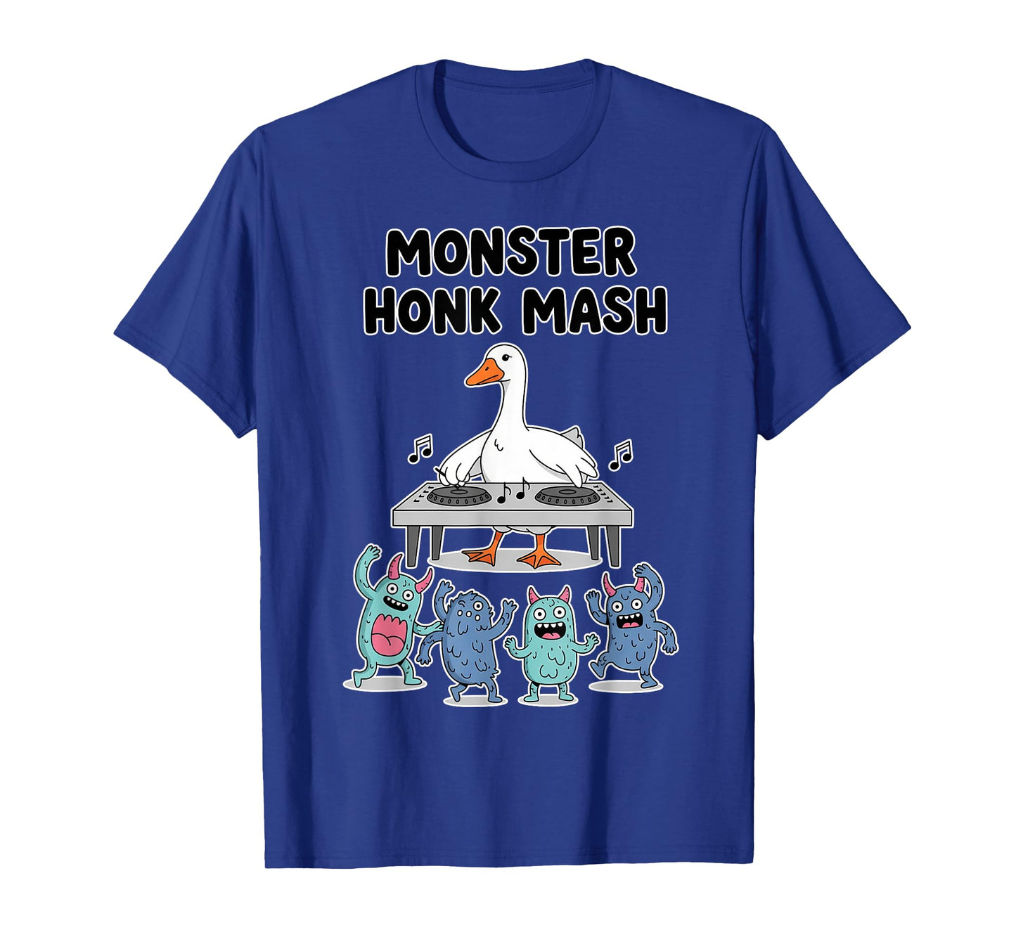 Monster Honk Mash Halloween Party Silly Goose Character T-Shirt