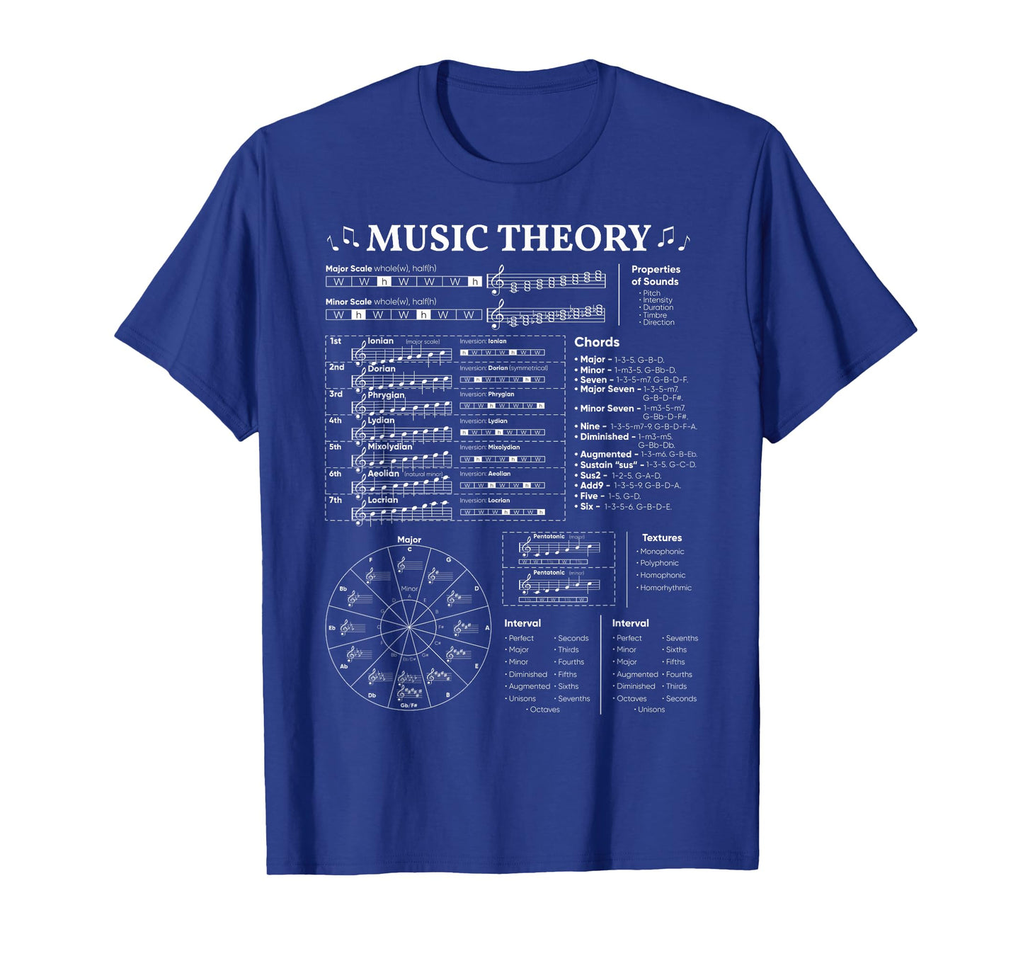 Music Theory Music Teacher Musician Learning School T-Shirt
