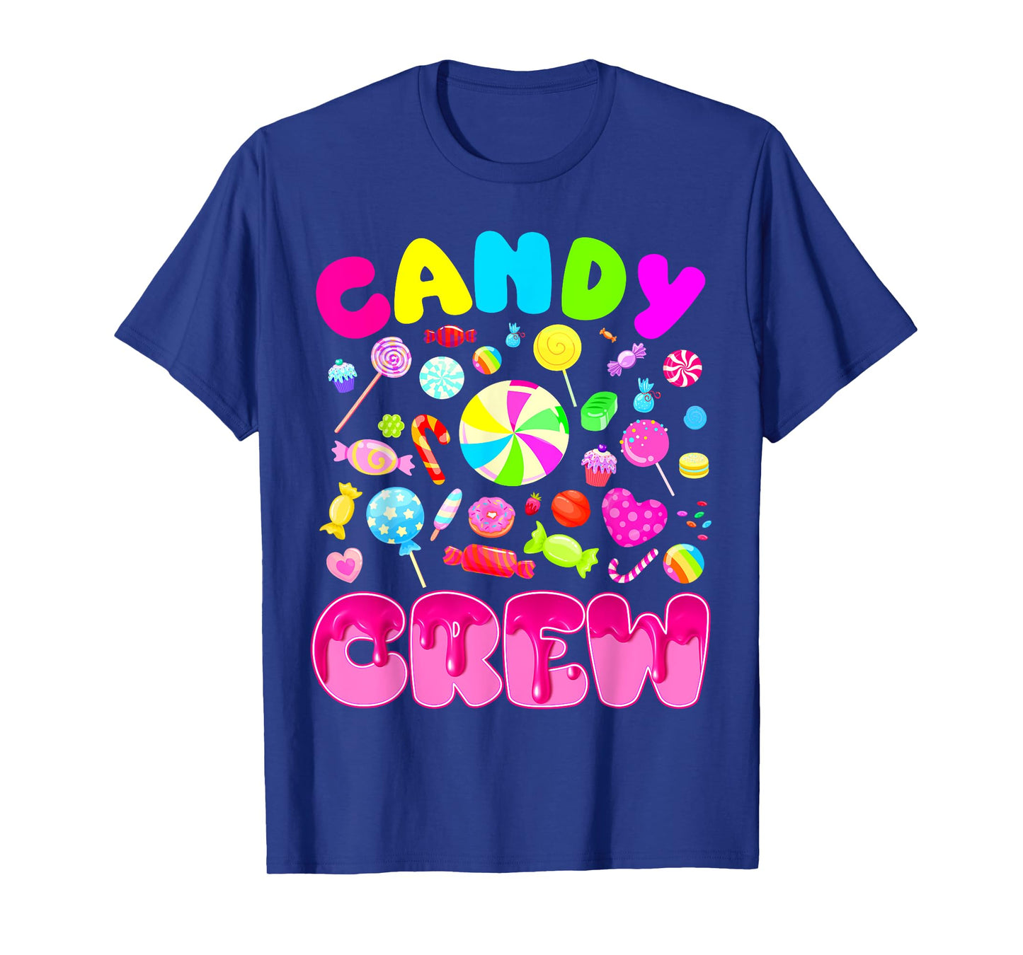 Halloween Candy Crew Women Girls Candy Costume Groovy T-Shirt