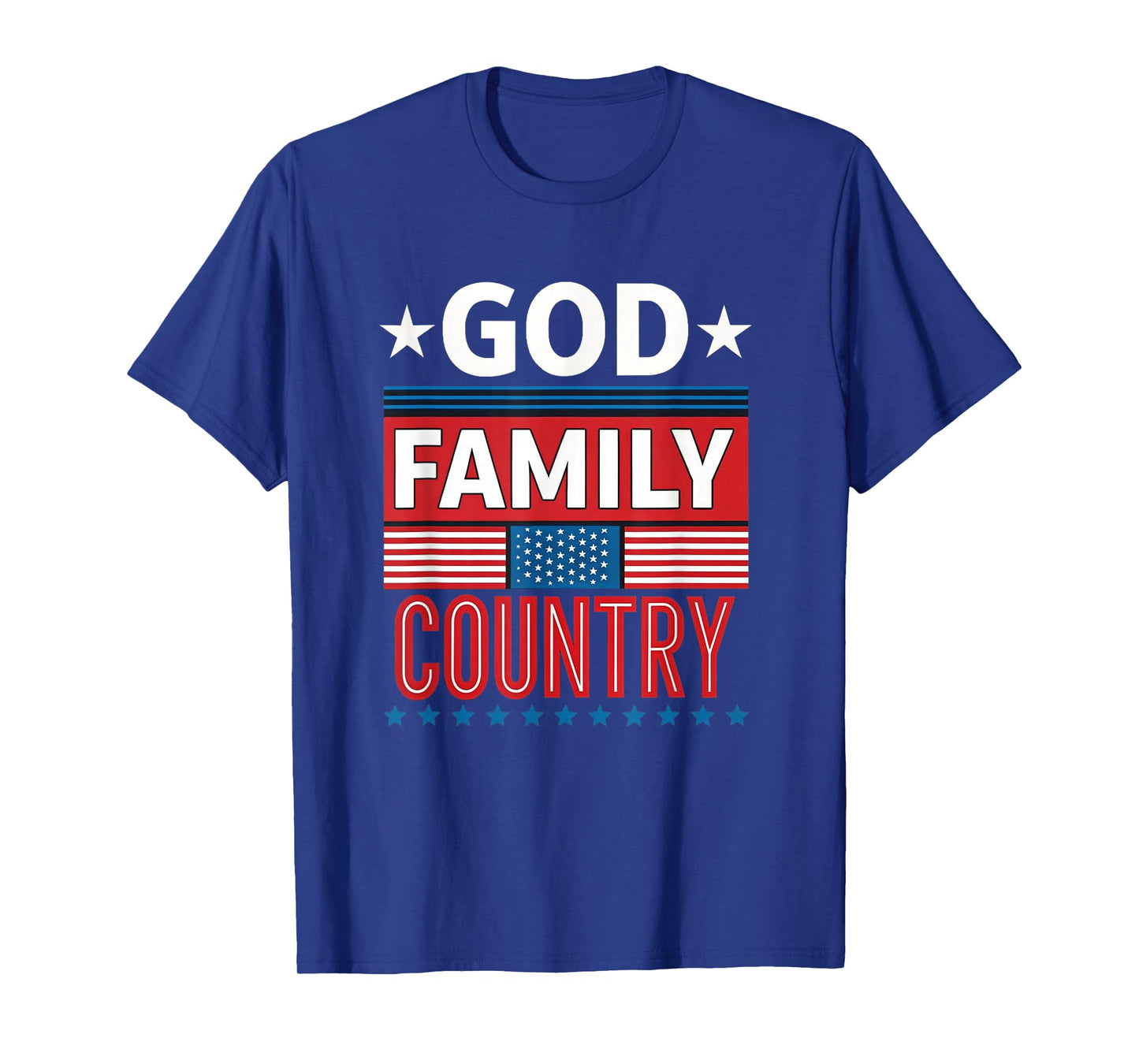 God Family Country Conservative Faith American Pride USA T-Shirt