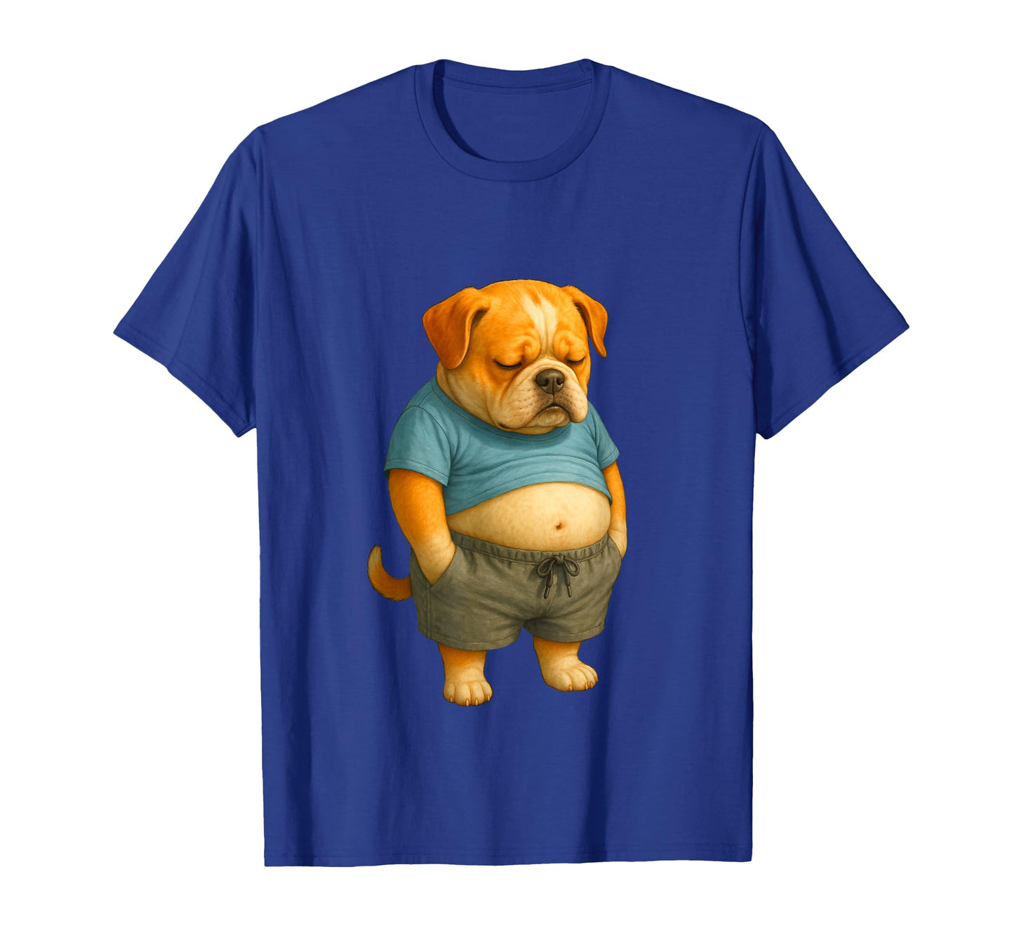 Funny fat Dog with Belly fat Men Women Kids T-Shirt