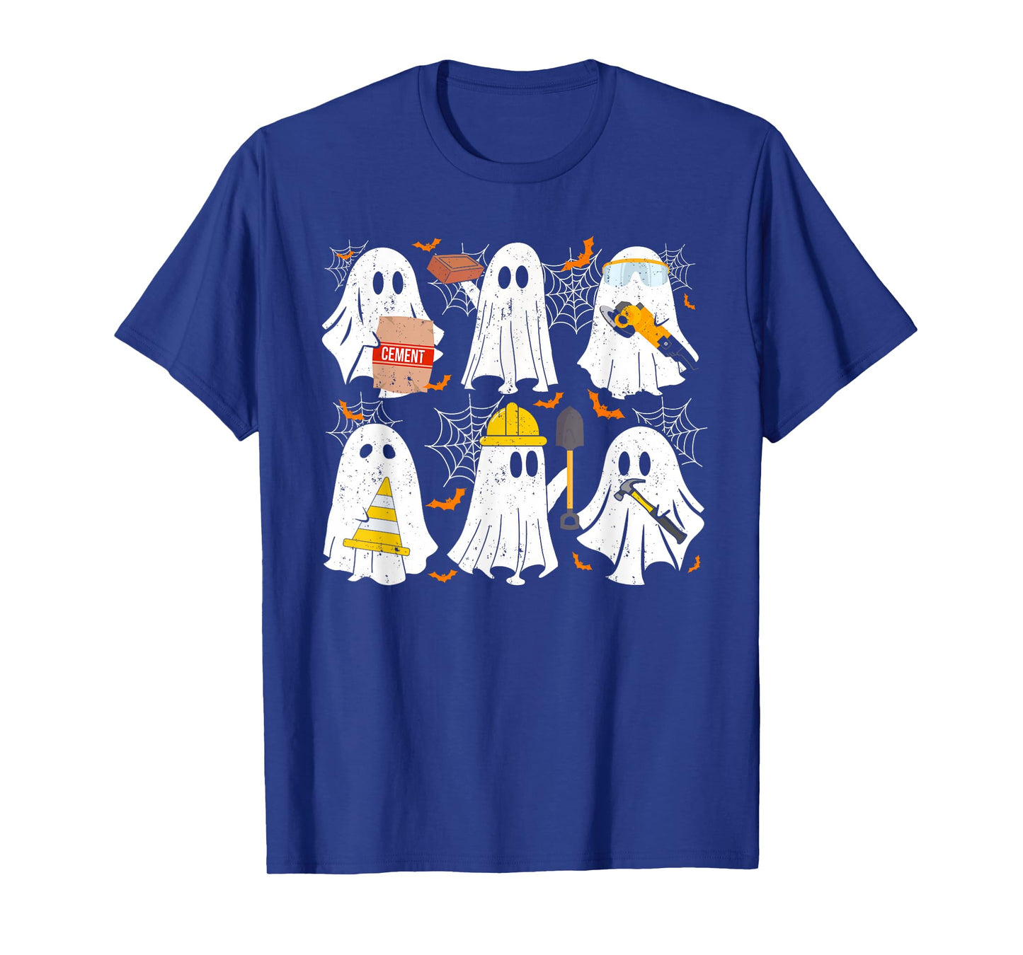 Ghost Construction Worker Costume For Halloween Men Women T-Shirt
