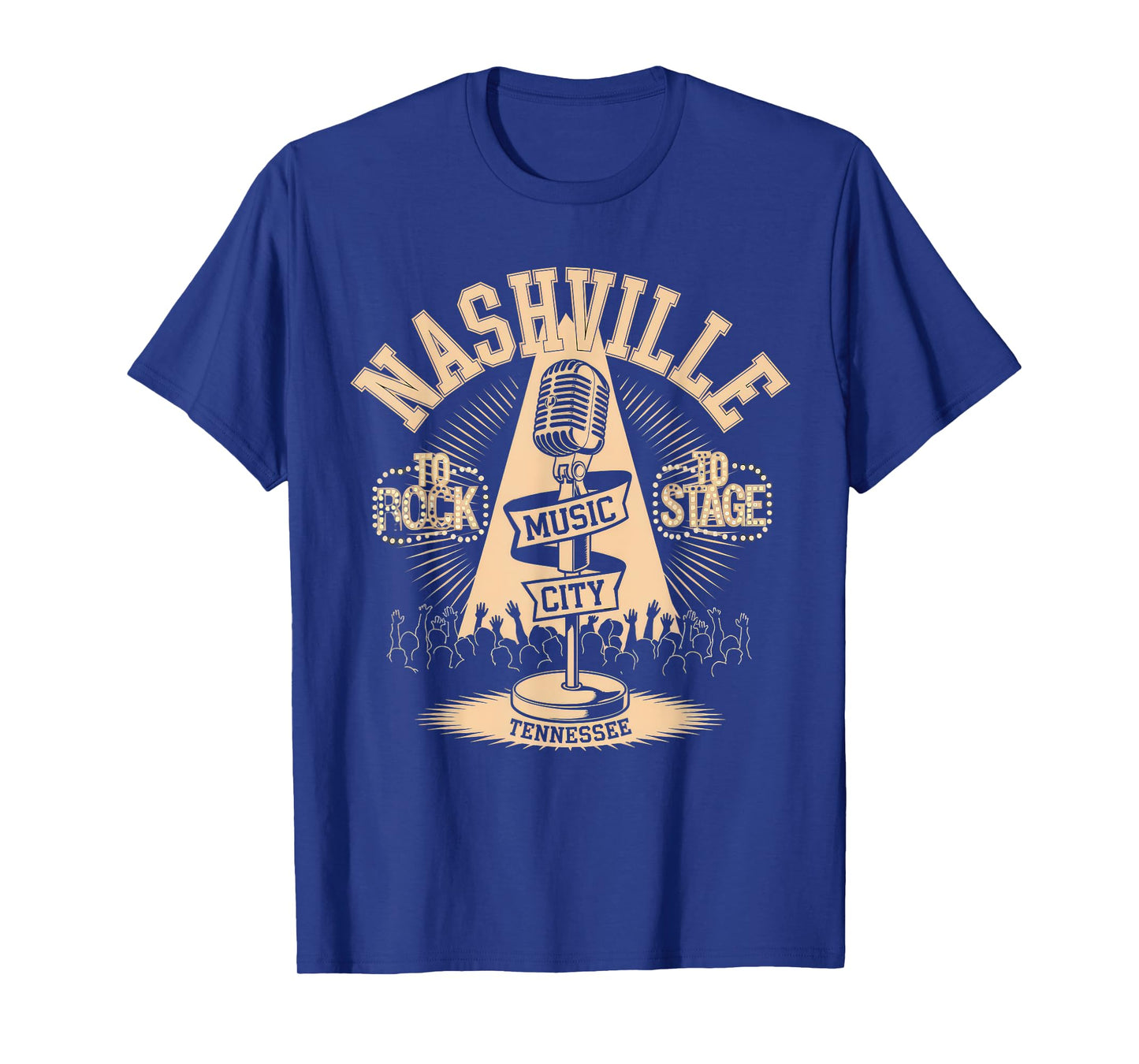 Nashville Music City Tshirt Women Men Tennessee Rock Country T-Shirt