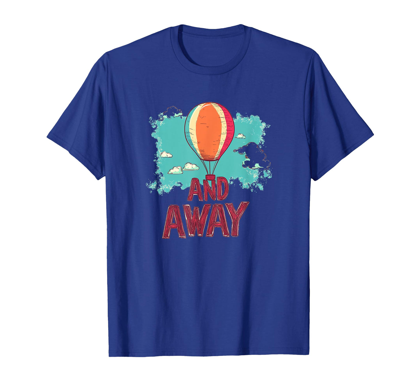 Hot Air Balloon with Up and Away Statement Costume T-Shirt