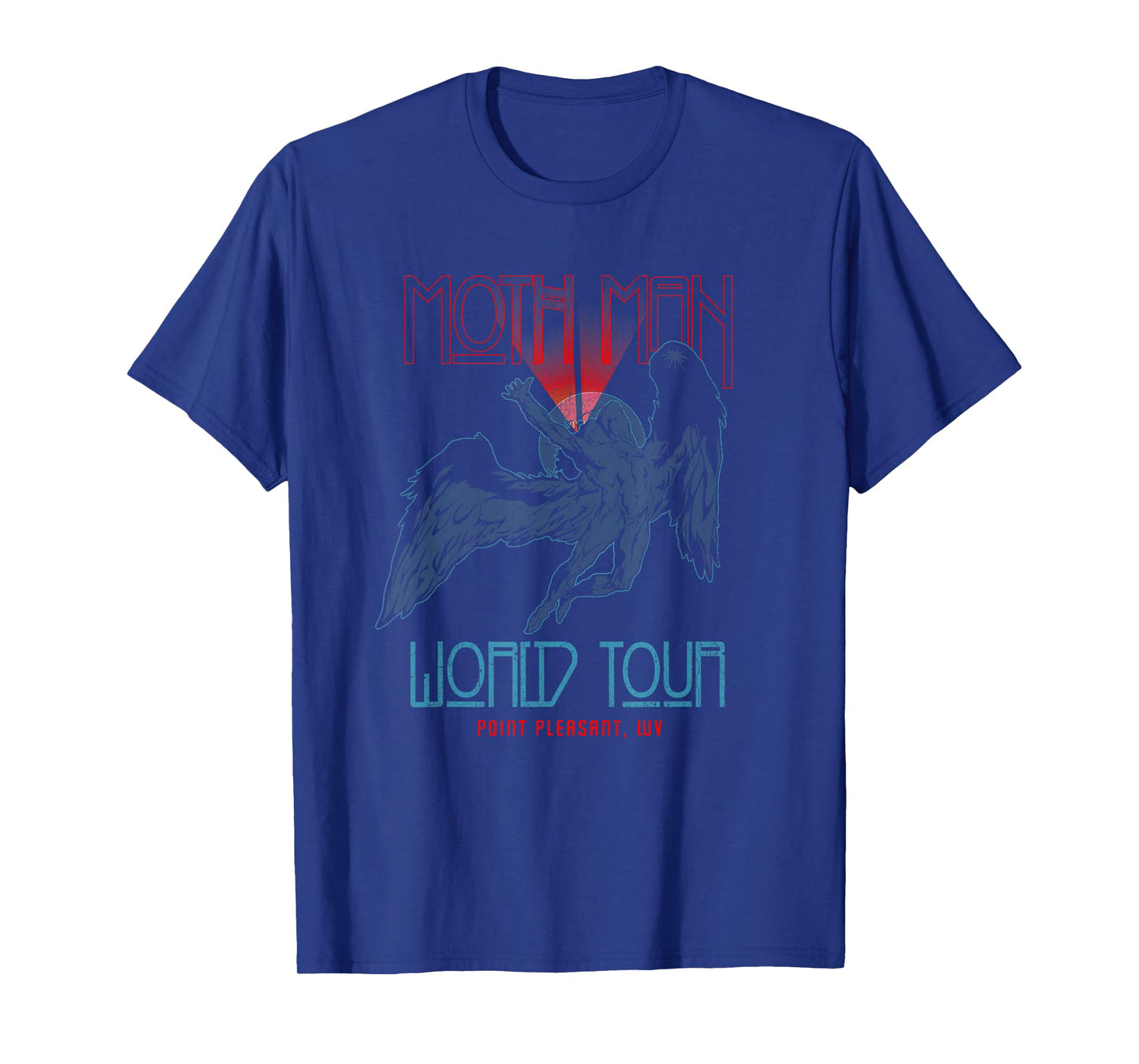 Cryptid Humanoid Alliance Vintage Mothman World Tour Black Unisex T-Shirt