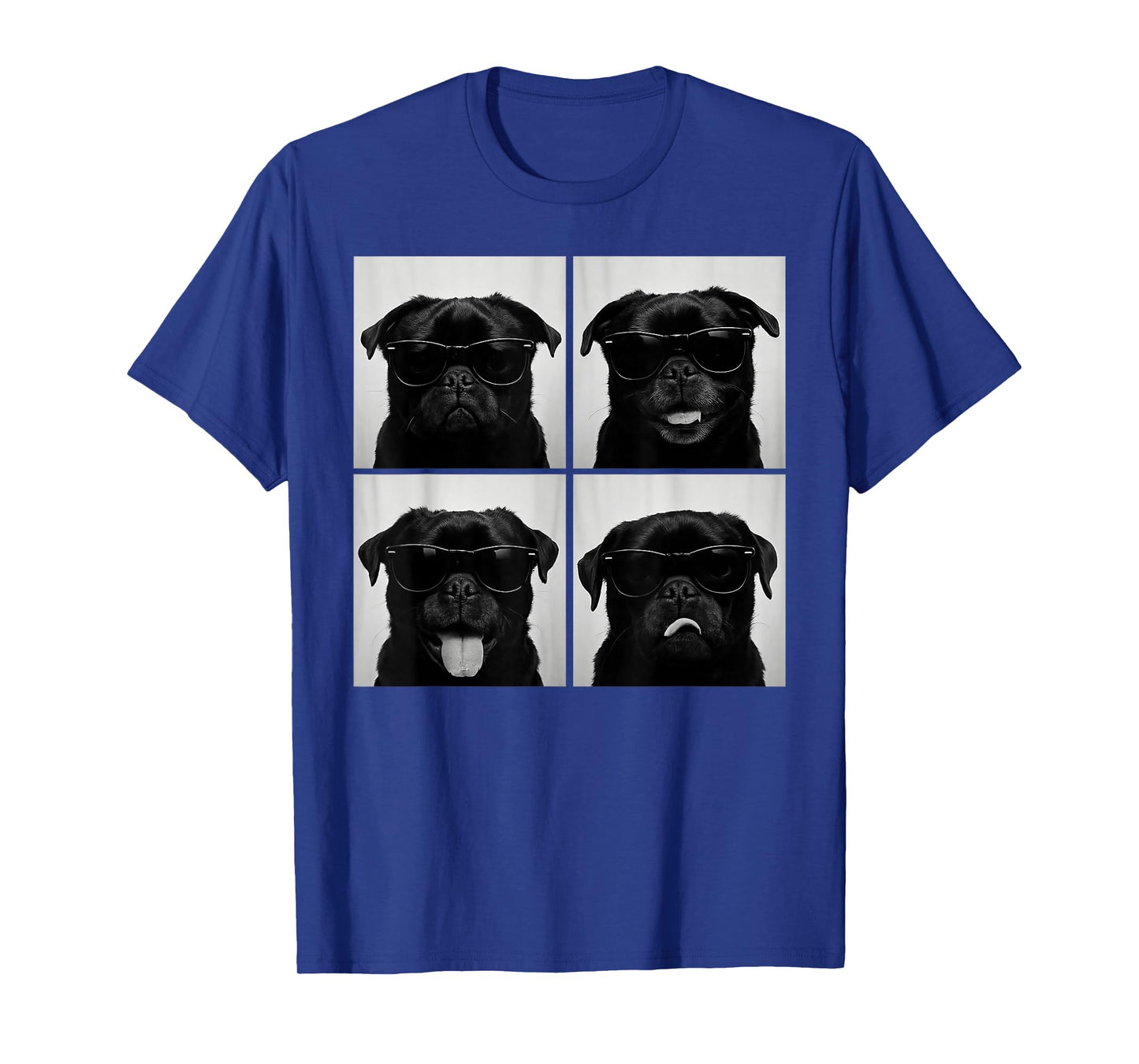Funny Black Pug Lover Cute Dog Pug Photo Booth T-Shirt