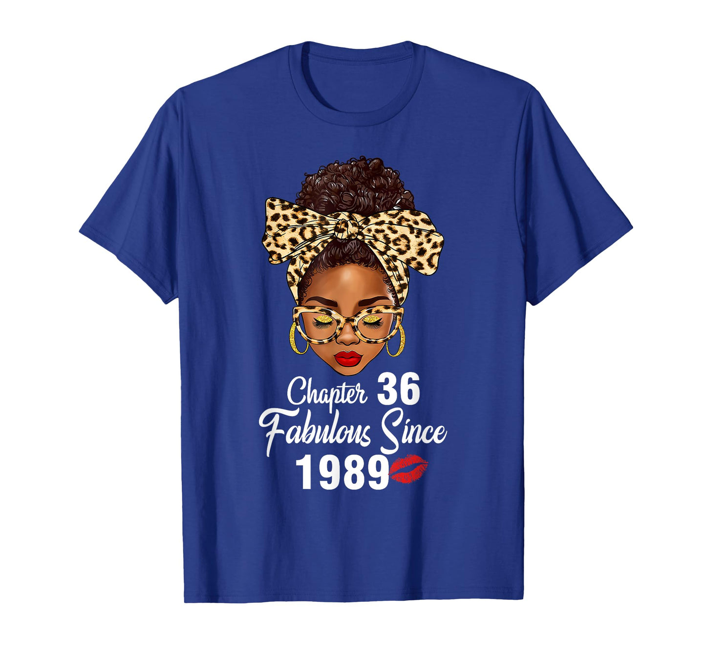 Chapter 36 Fabulous Since 1989 36th Birthday Women Leopard T-Shirt