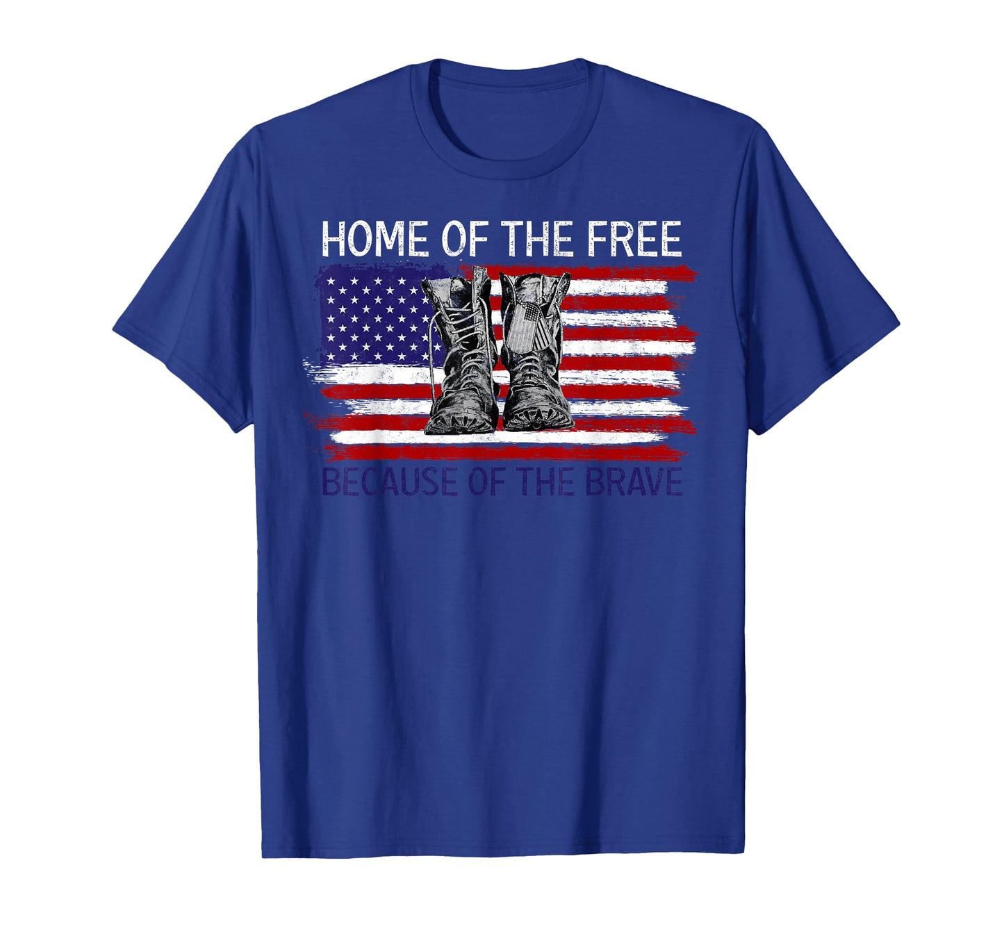 Home of a Free Because of The Brave US Flag Patriotic Proud T-Shirt